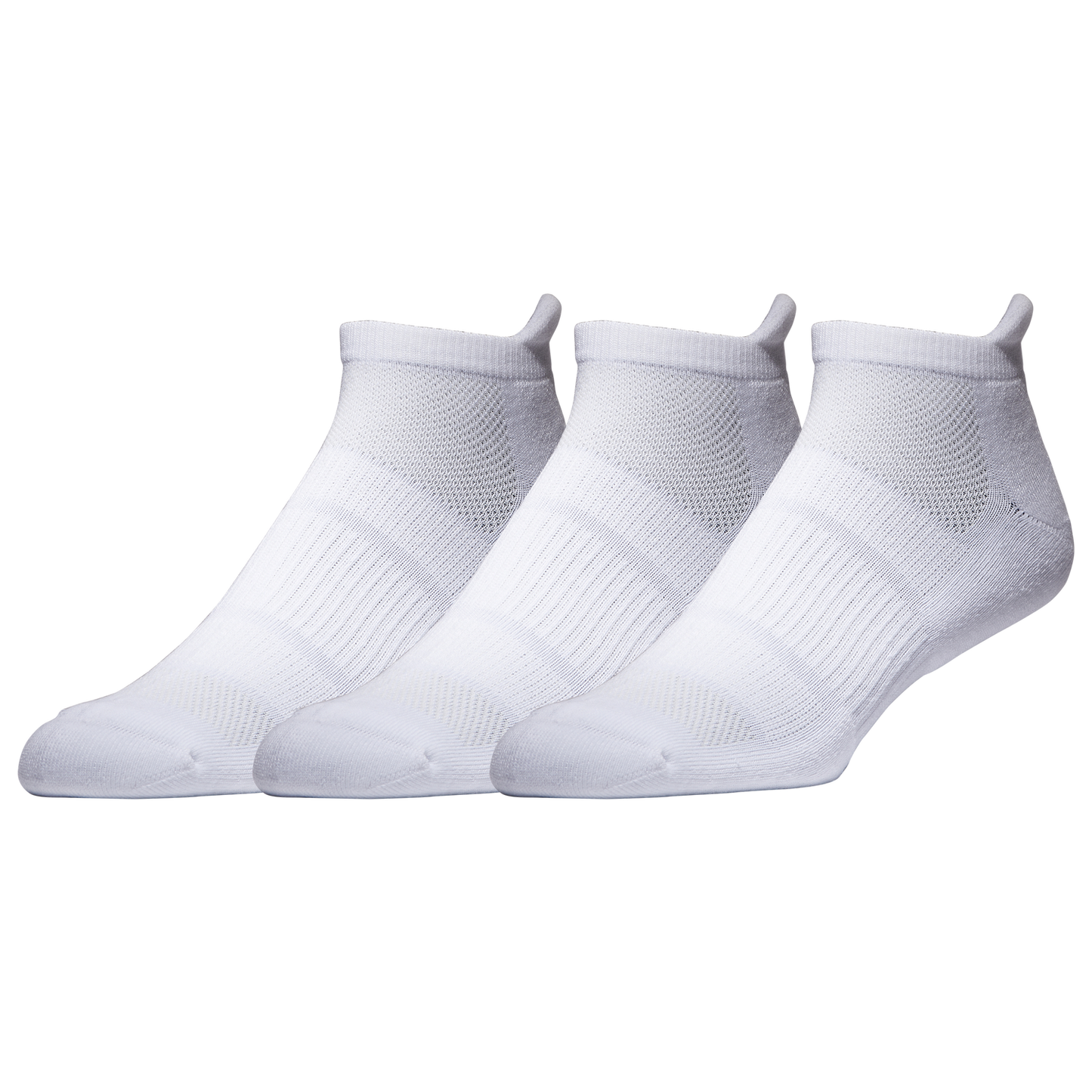 LCKR 3 Pack Performance No Show Socks - Men's - White