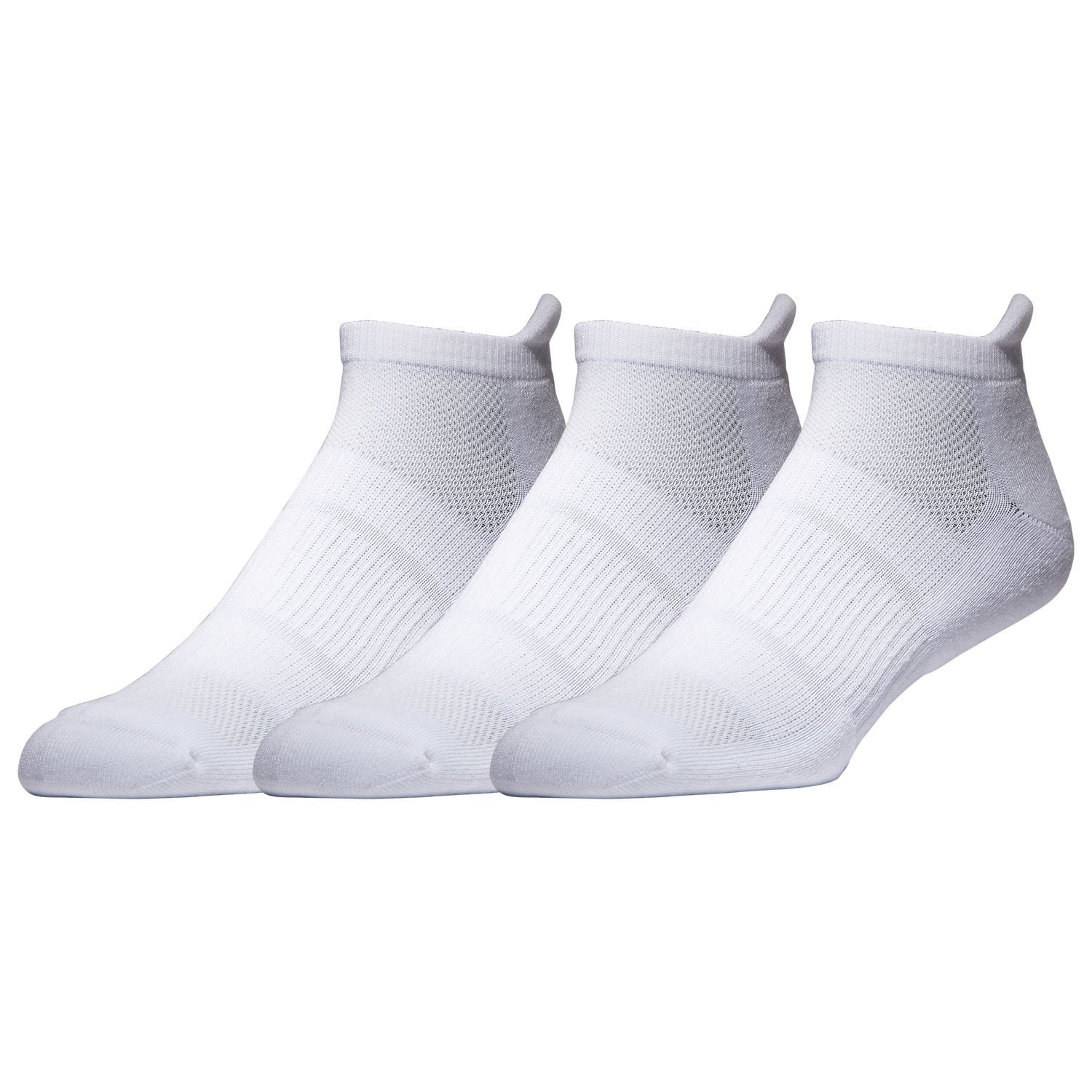 LCKR 3 Pack Performance No Show Socks - Men's - White
