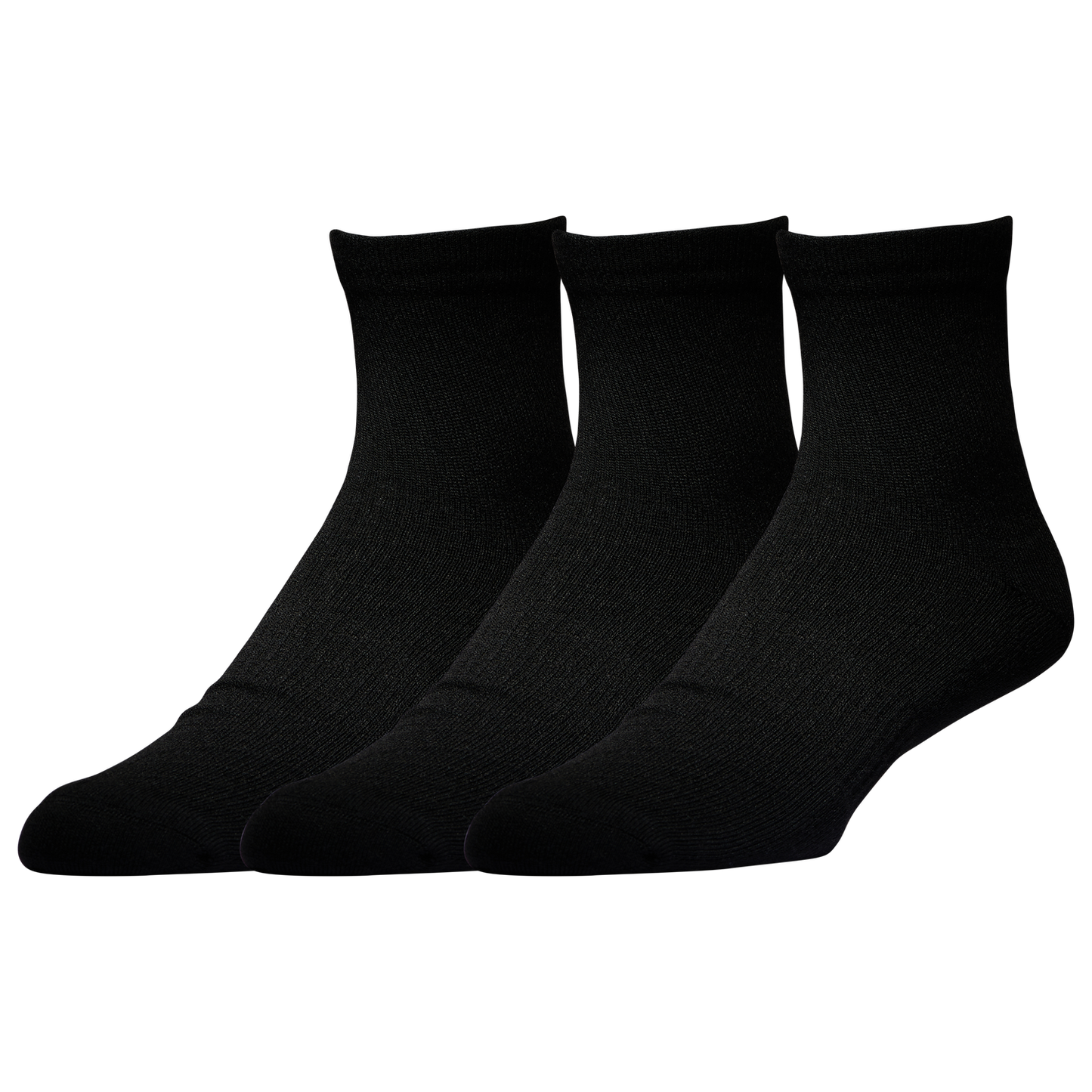 LCKR 3 Pack Performance Quarter Socks - Men's - Black