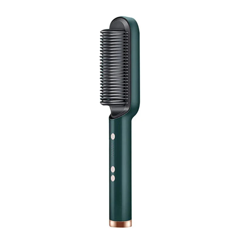 Electric Professional 2 In 1 Hot Comb Hair Straightener Electric Hair Brush Negative Ion Multi-Temperature Styling Tool