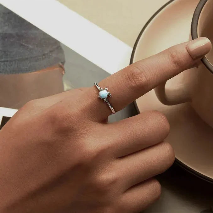 Turtle Silver Ring - foto 3