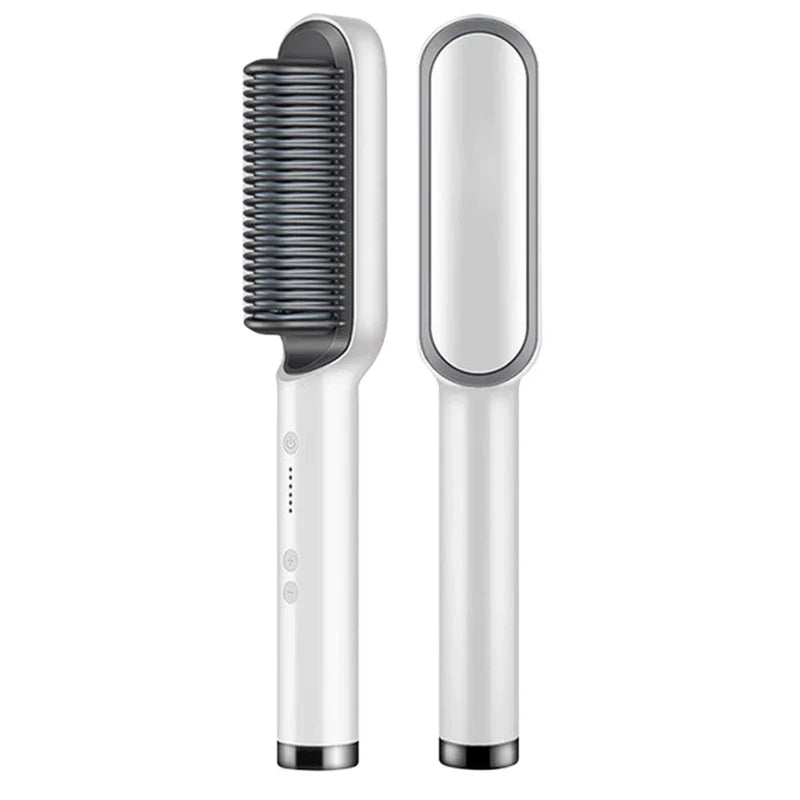 Electric Professional 2 In 1 Hot Comb Hair Straightener Electric Hair Brush Negative Ion Multi-Temperature Styling Tool