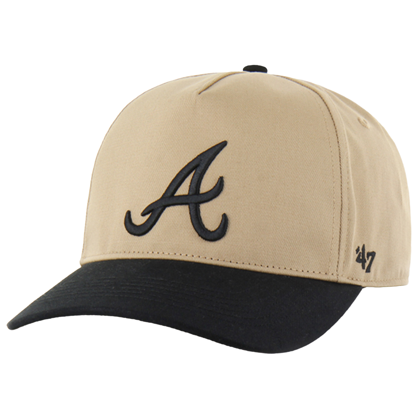 47 Brand Braves Two Tone Hitch Visor - Men's - Khaki/Black