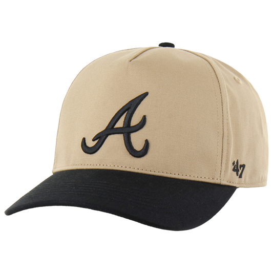 47 Brand Braves Two Tone Hitch Visor - Men's - Khaki/Black