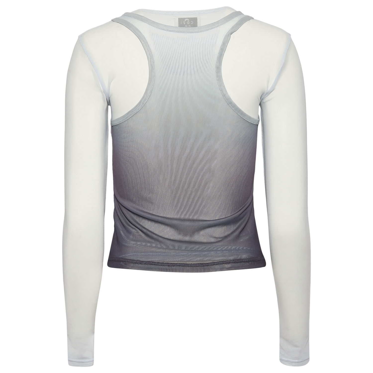 Cozi Long Sleeve Layered Mesh Top - Women's - Ancient Water