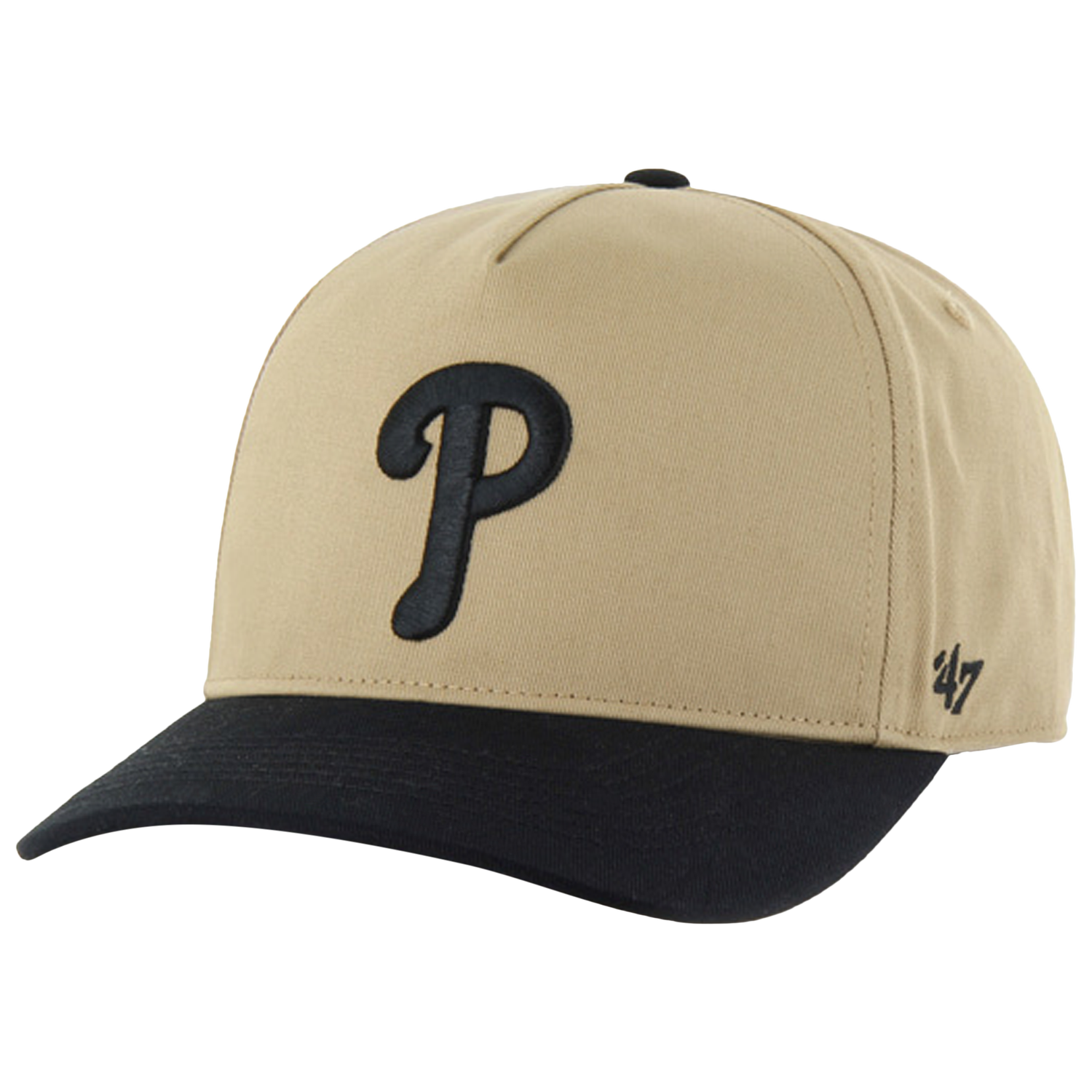 47 Brand Phillies Two Tone Hitch Visor - Men's - Black/Khaki