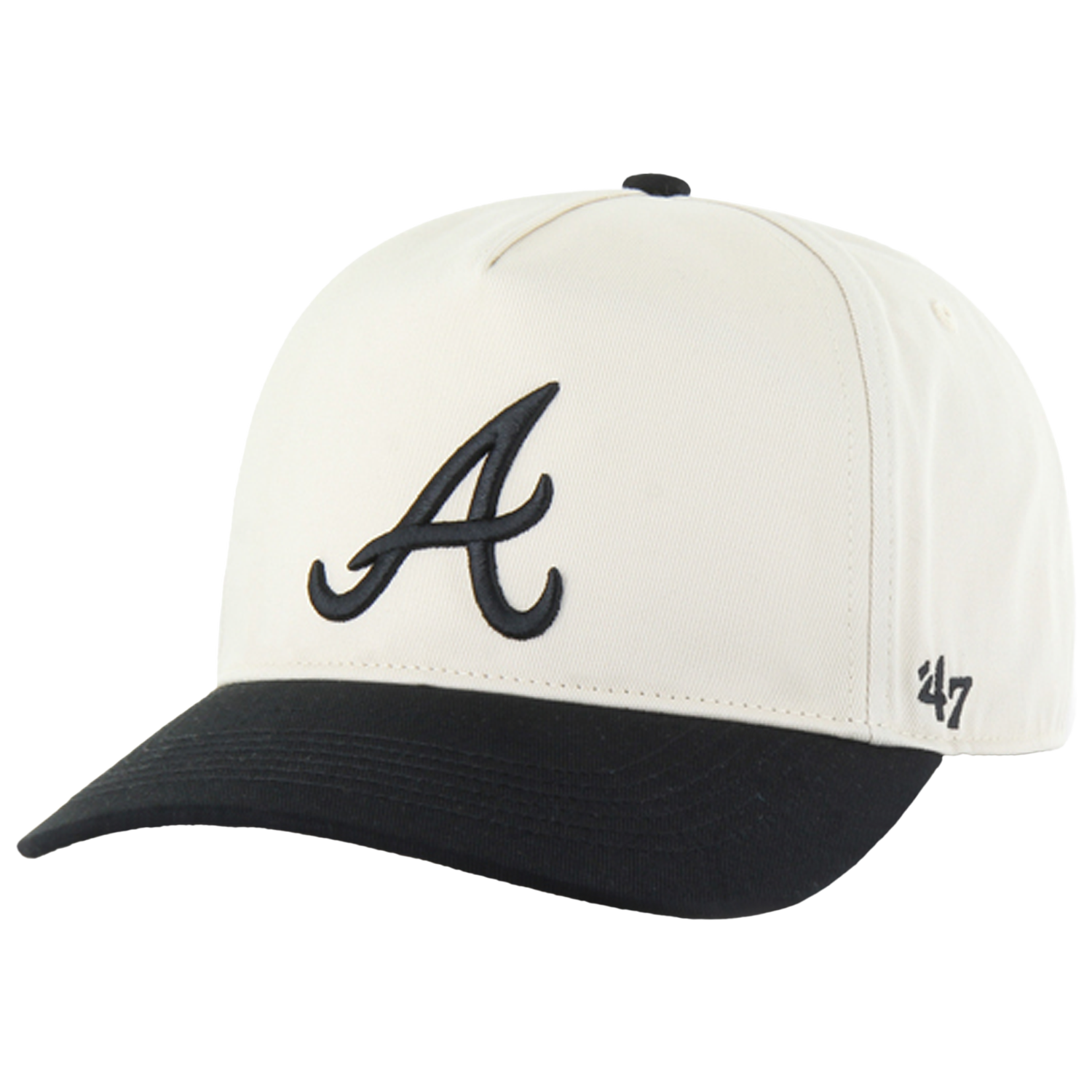 47 Brand Braves Two Tone Hitch Visor - Men's - Natural/Black