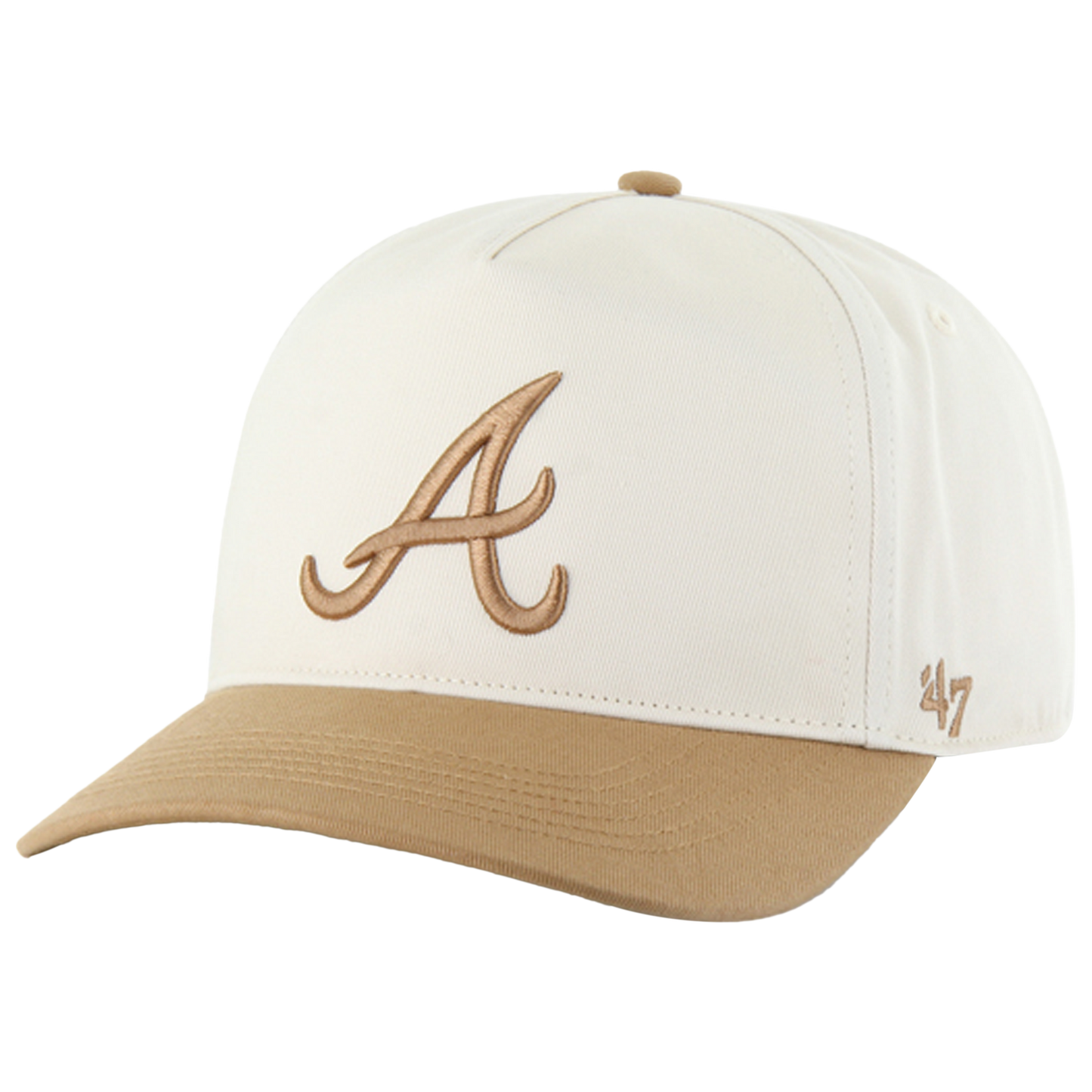 47 Brand Braves Two Tone Hitch Visor - Men's - Natural/Camel