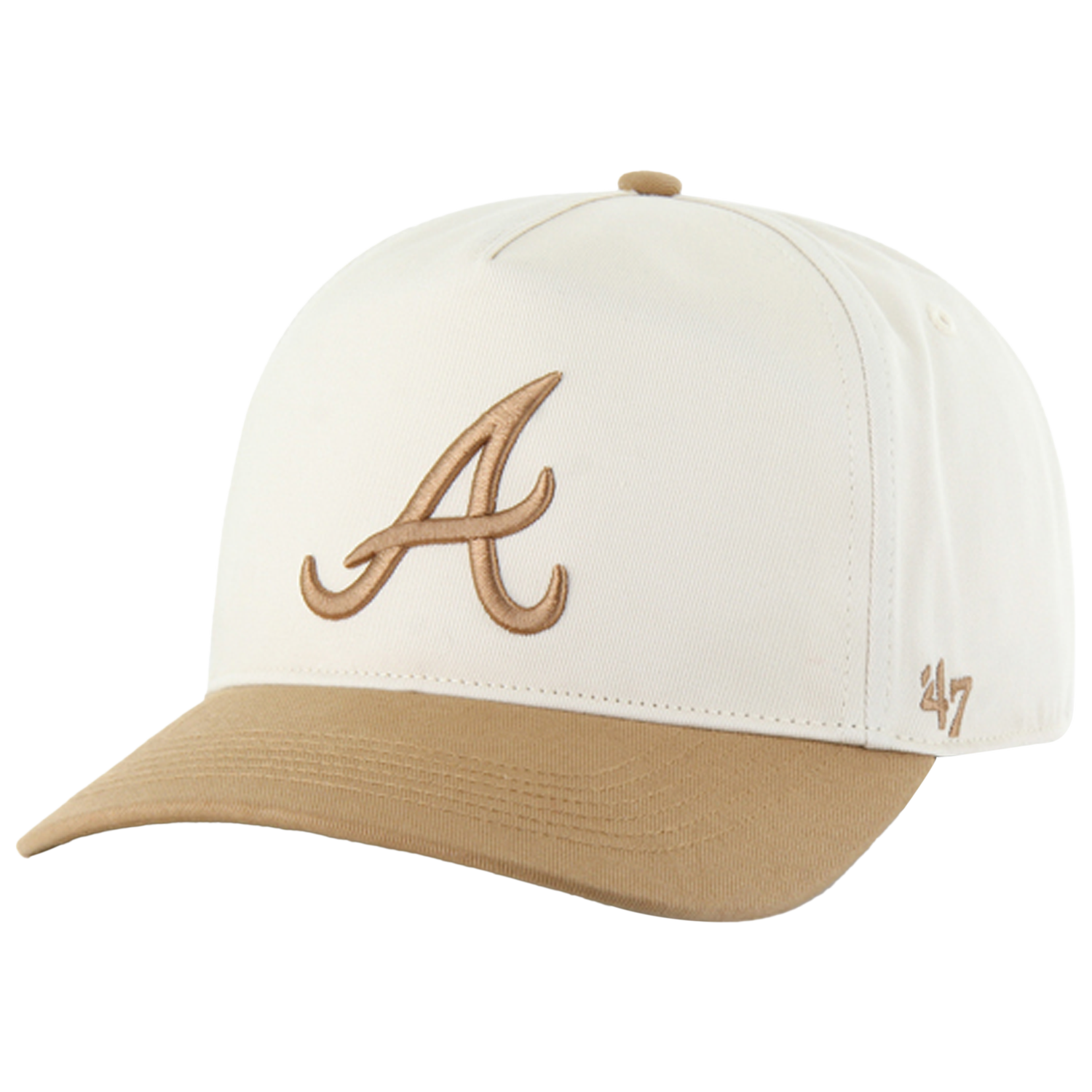 47 Brand Braves Two Tone Hitch Visor - Men's - Natural/Camel