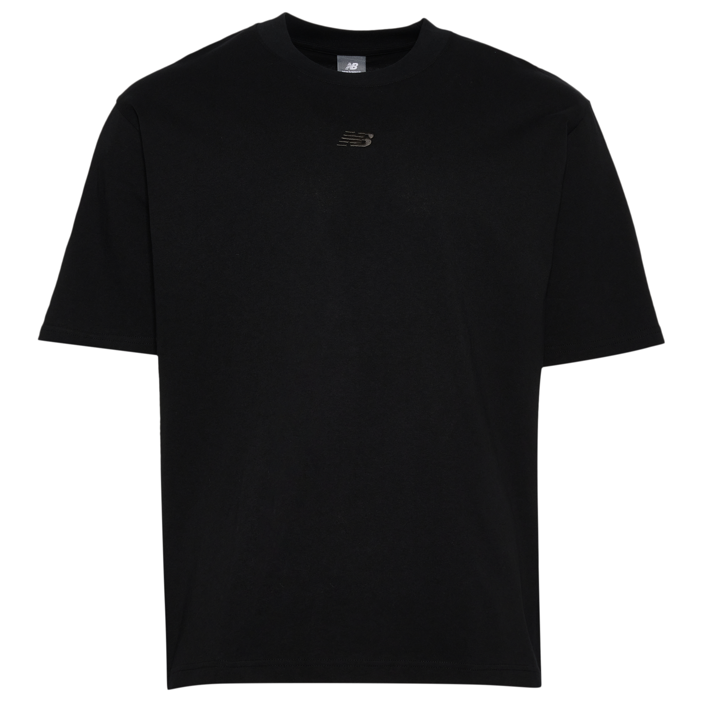 New Balance Oversized Center Chest Emblem Tonal T-Shirt - Men's - Black