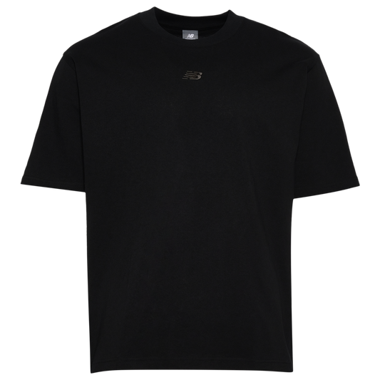 New Balance Oversized Center Chest Emblem Tonal T-Shirt - Men's - Black
