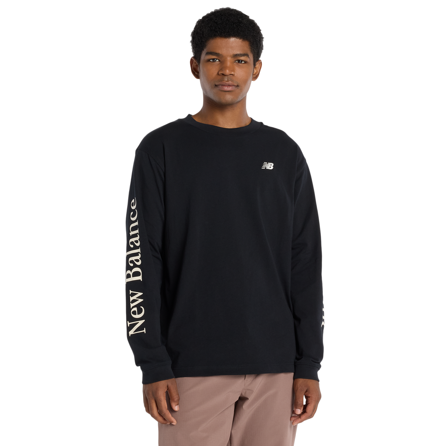 New Balance Athletics Classic Long Sleeve T-Shirt - Men's - Black/White