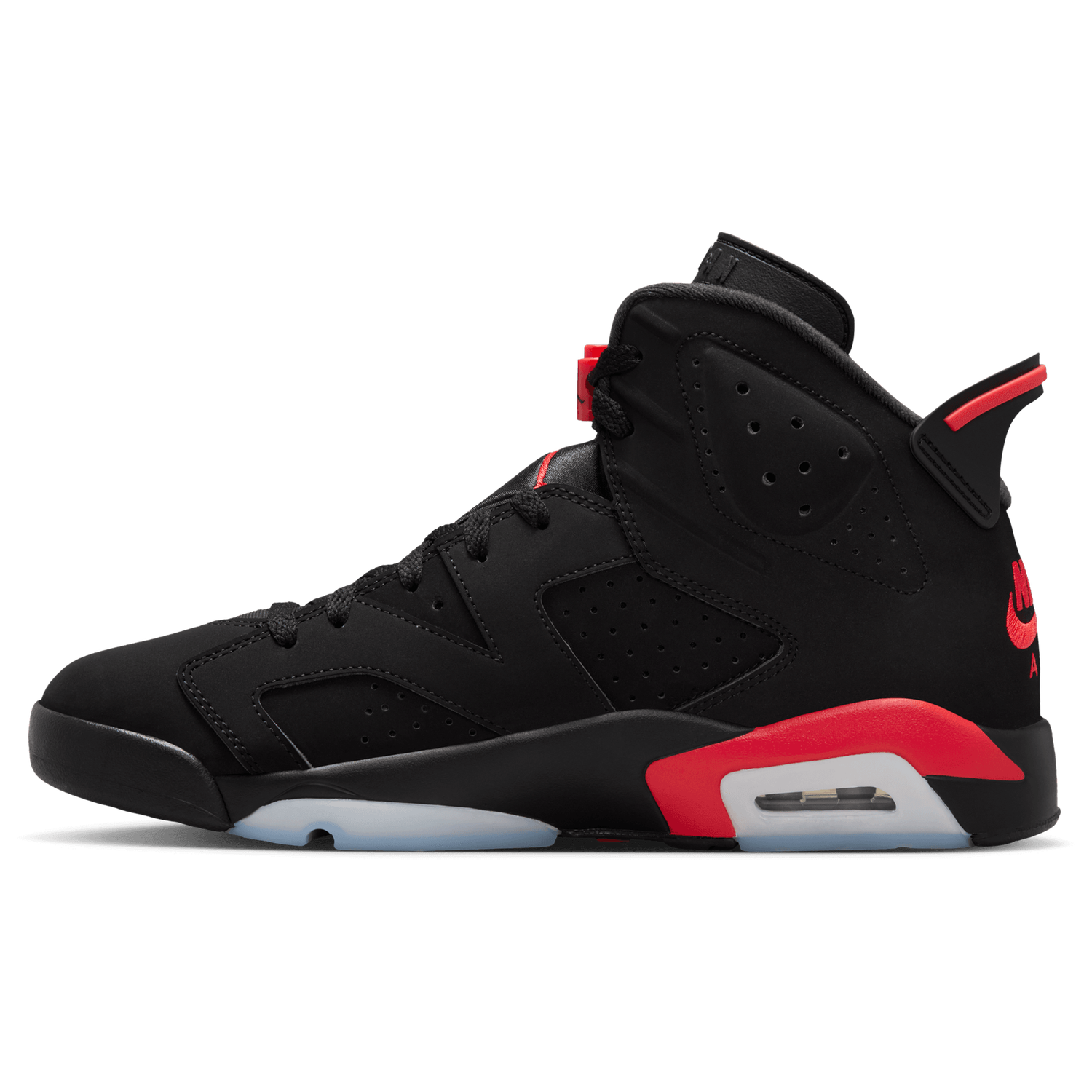 Jordan Retro 6 - Men's - Black/Light Crimson