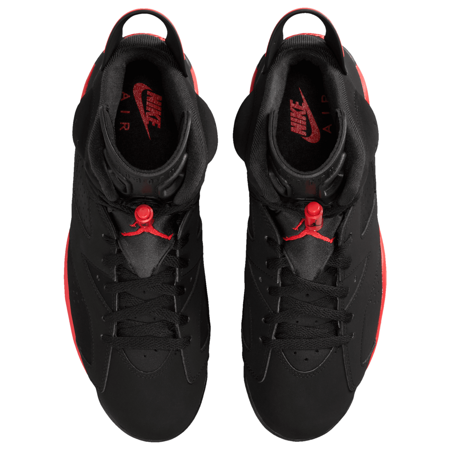 Jordan Retro 6 - Men's - Black/Light Crimson