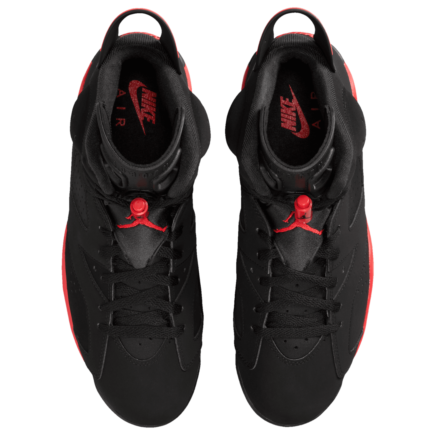Jordan Retro 6 - Men's - Black/Light Crimson