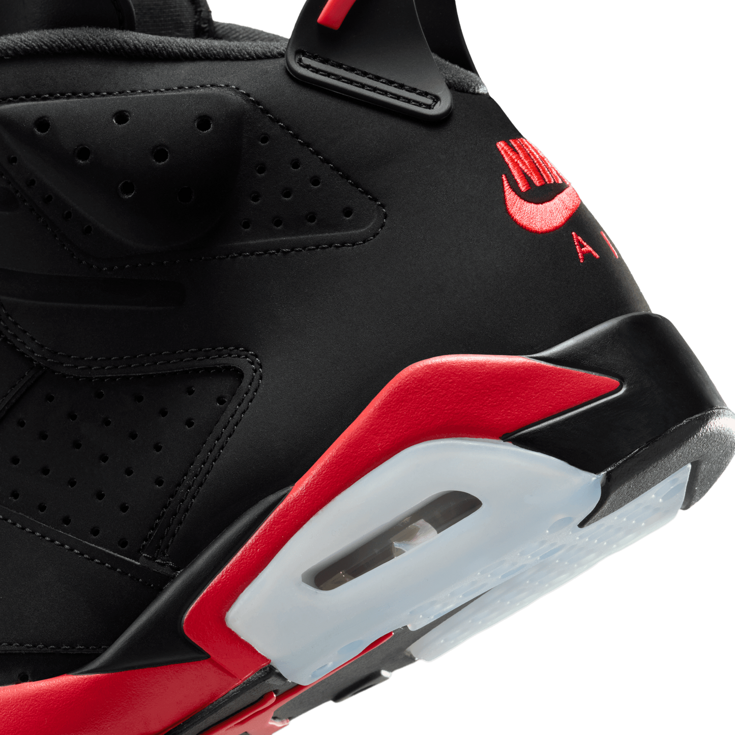 Jordan Retro 6 - Men's - Black/Light Crimson