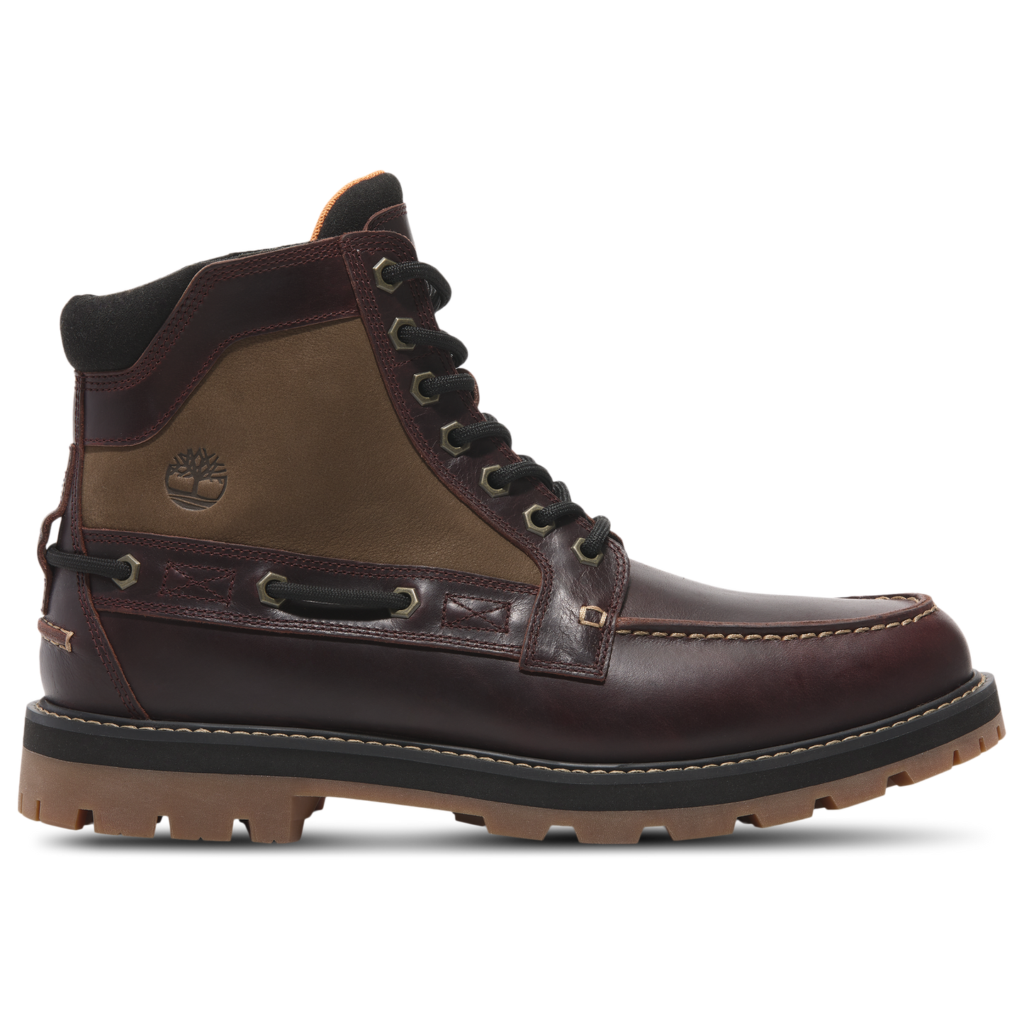 Timberland Britton Road Moc-Toe Boot - Men's - Burgundy/Burgundy/Burgundy