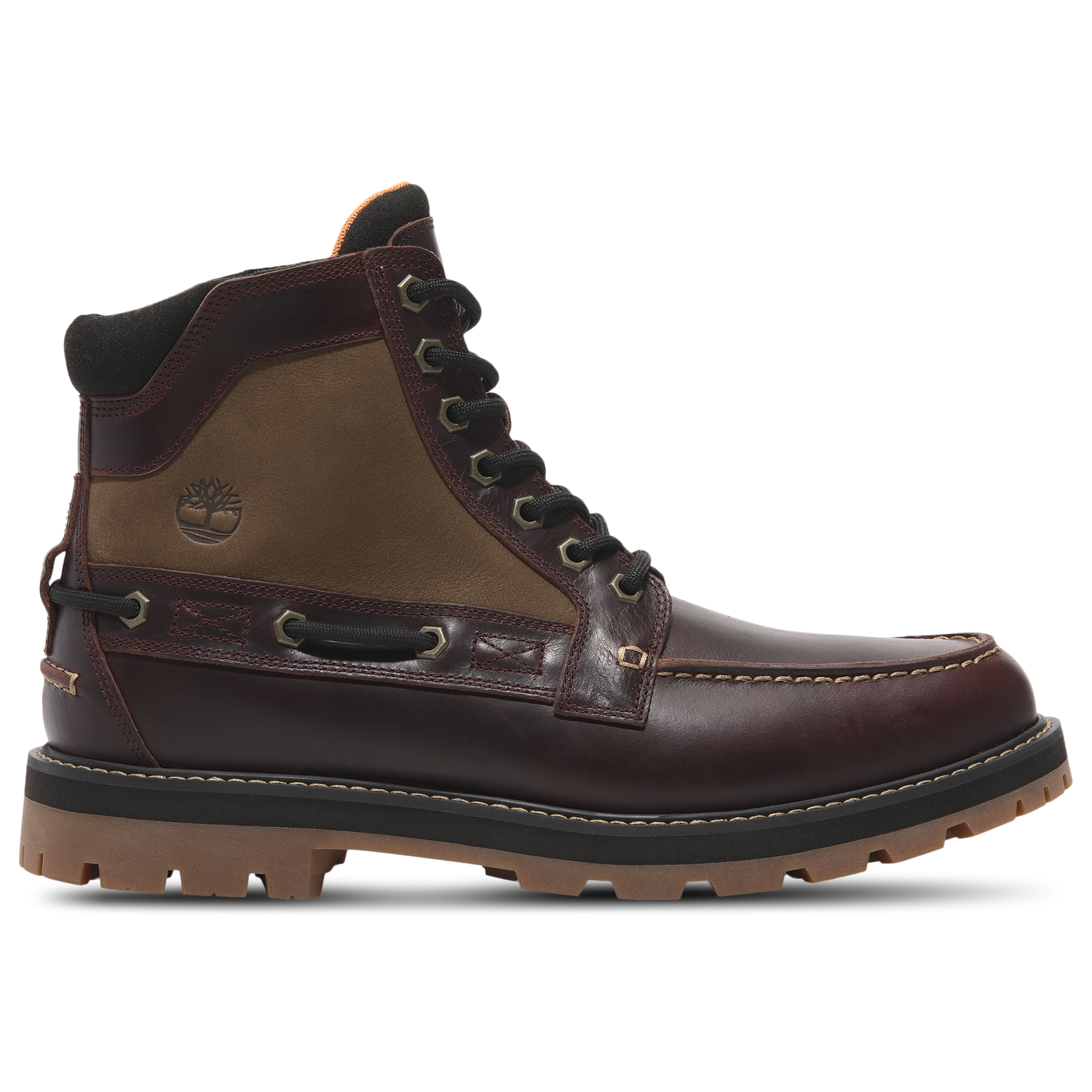 Timberland Britton Road Moc-Toe Boot - Men's - Burgundy/Burgundy/Burgundy
