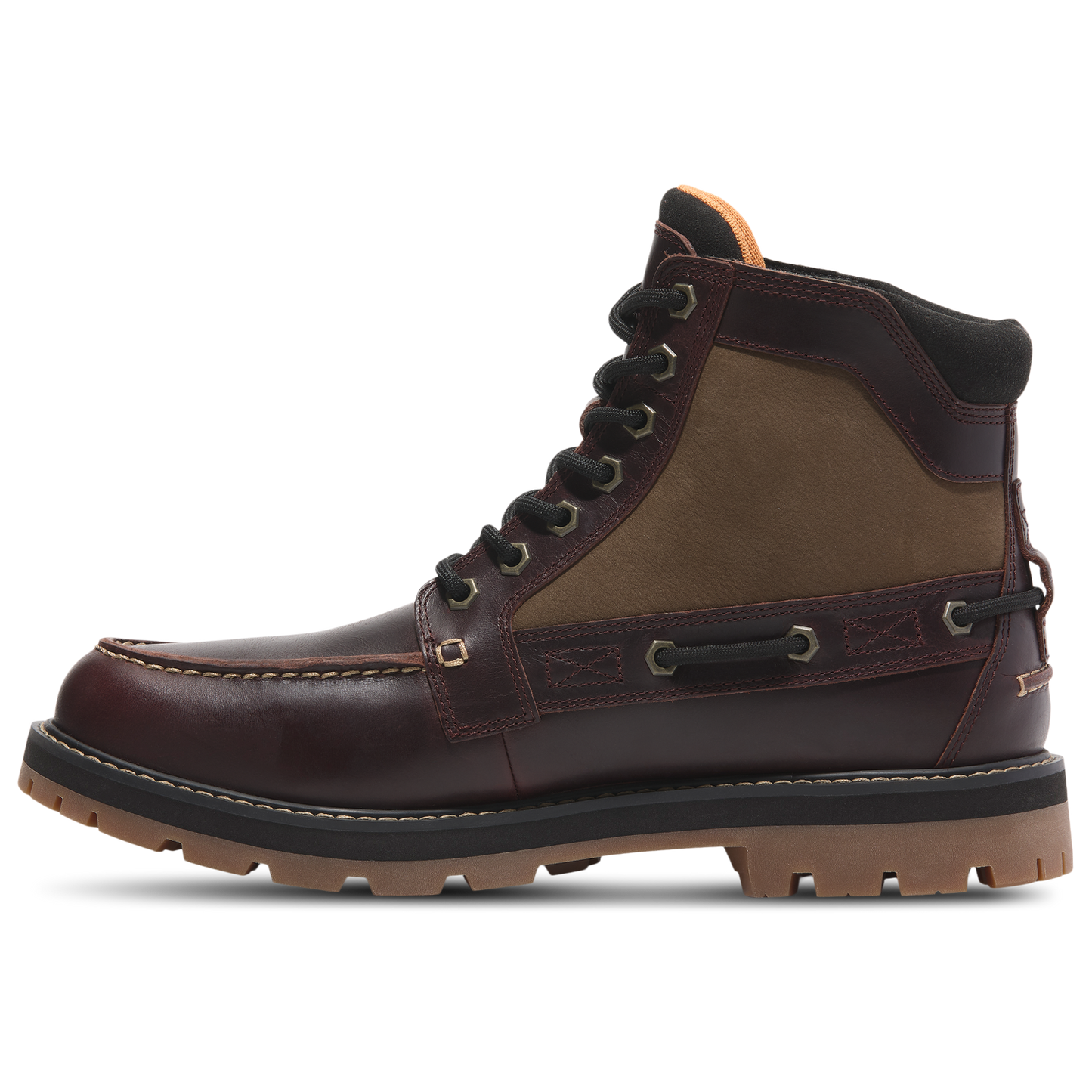 Timberland Britton Road Moc-Toe Boot - Men's - Burgundy/Burgundy/Burgundy
