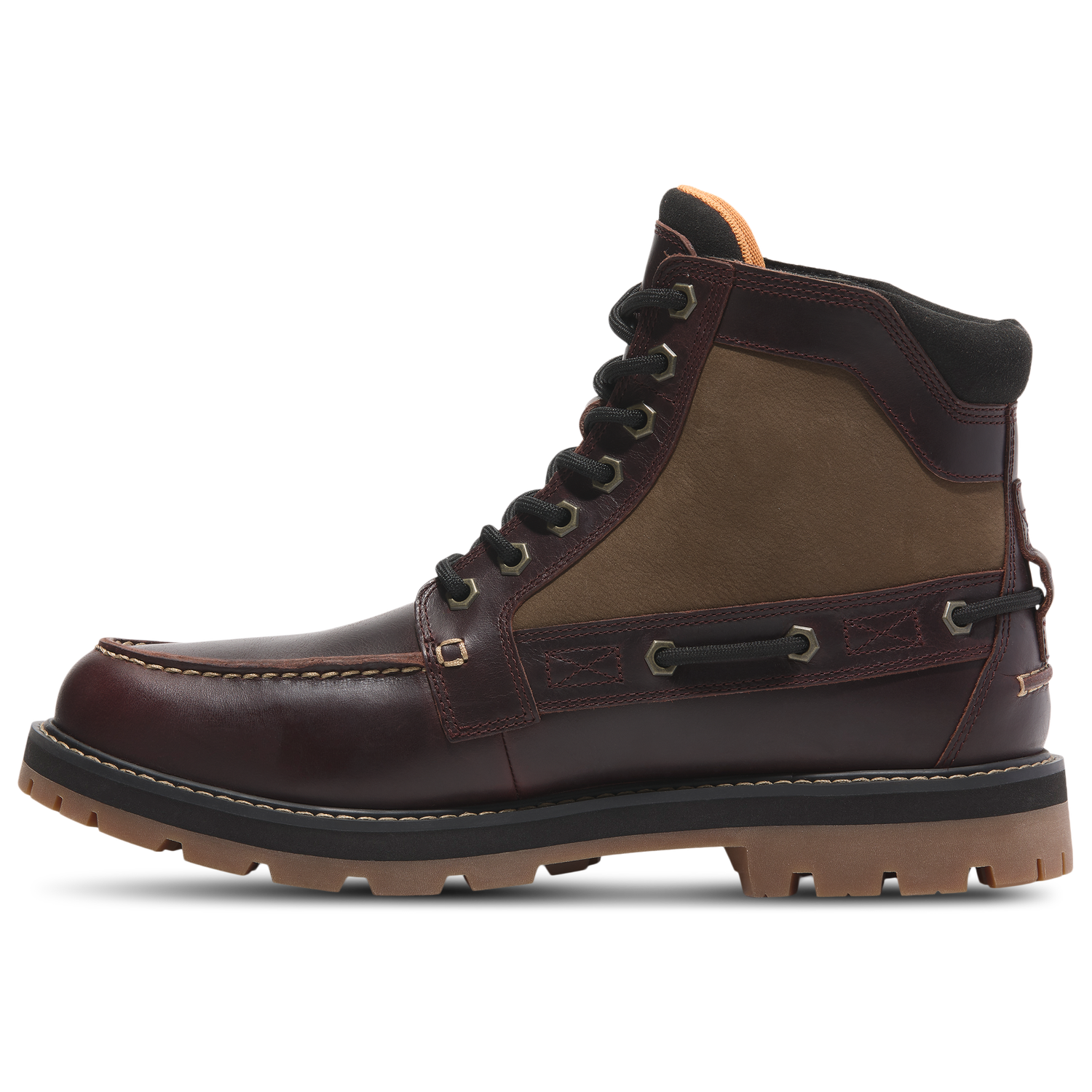 Timberland Britton Road Moc-Toe Boot - Men's - Burgundy/Burgundy/Burgundy