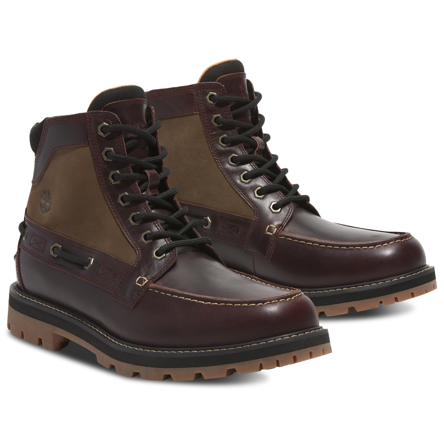 Timberland Britton Road Moc-Toe Boot - Men's - Burgundy/Burgundy/Burgundy