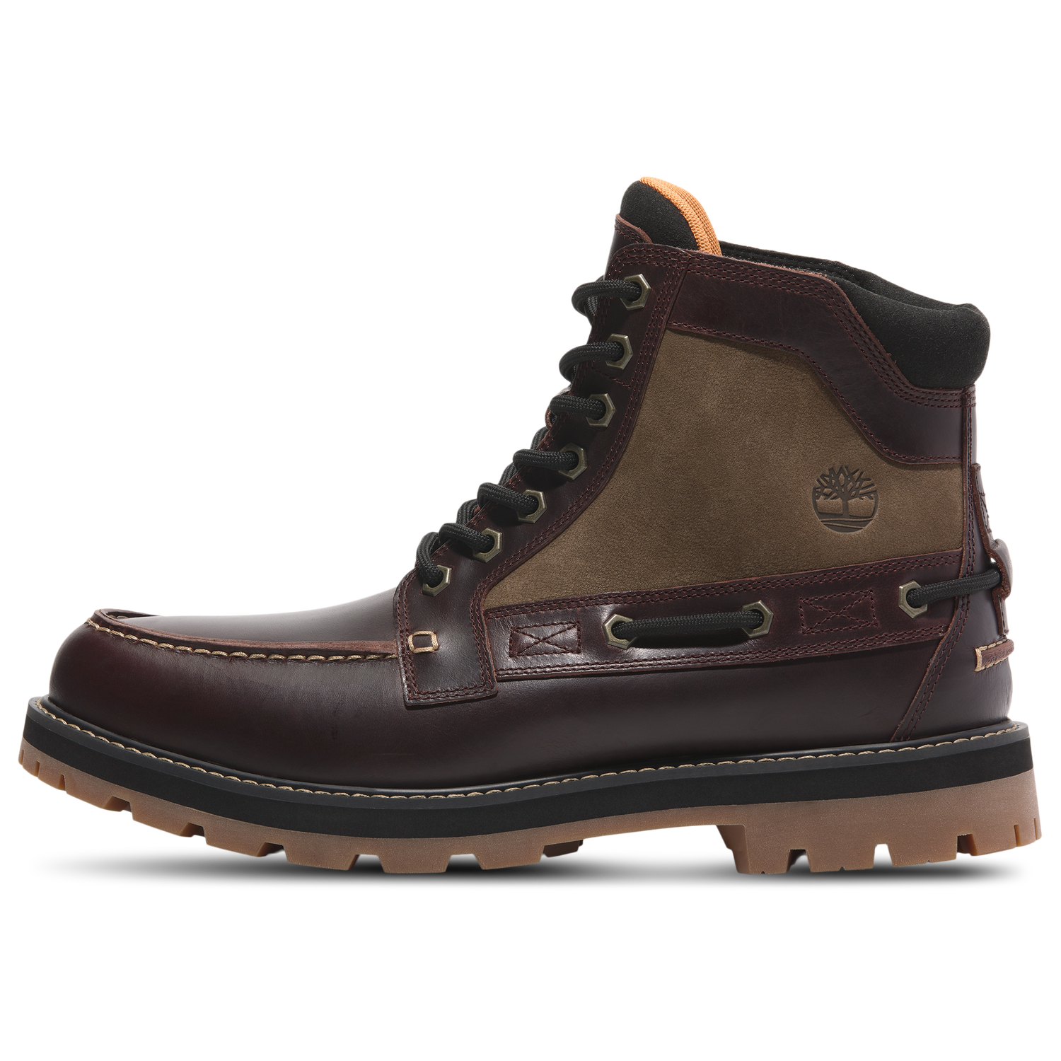 Timberland Britton Road Moc-Toe Boot - Men's - Burgundy/Burgundy/Burgundy