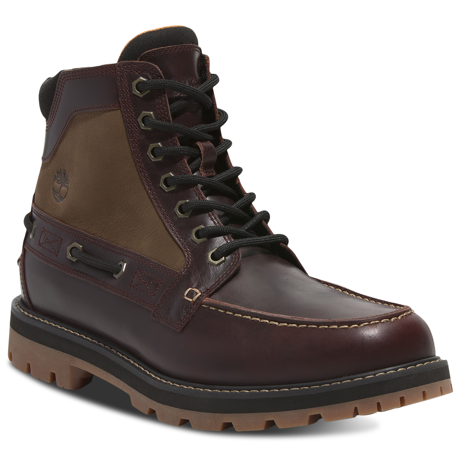 Timberland Britton Road Moc-Toe Boot - Men's - Burgundy/Burgundy/Burgundy