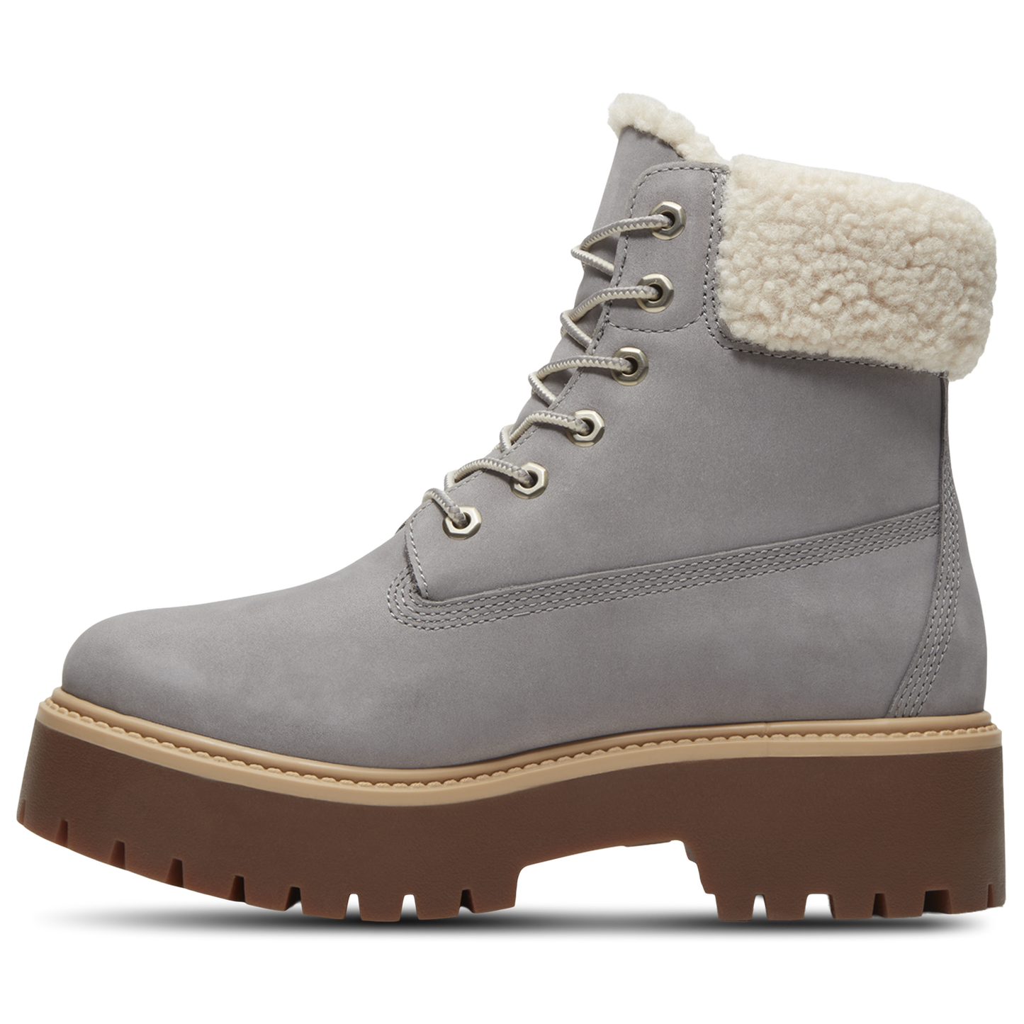 Timberland Stone Street Platform Warm-Lined Waterproof Boot - Women's - Medium Grey/Medium Grey/Medium Grey