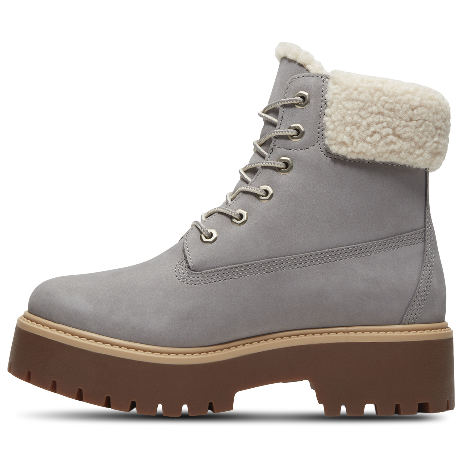 Timberland Stone Street Platform Warm-Lined Waterproof Boot - Women's - Medium Grey/Medium Grey/Medium Grey