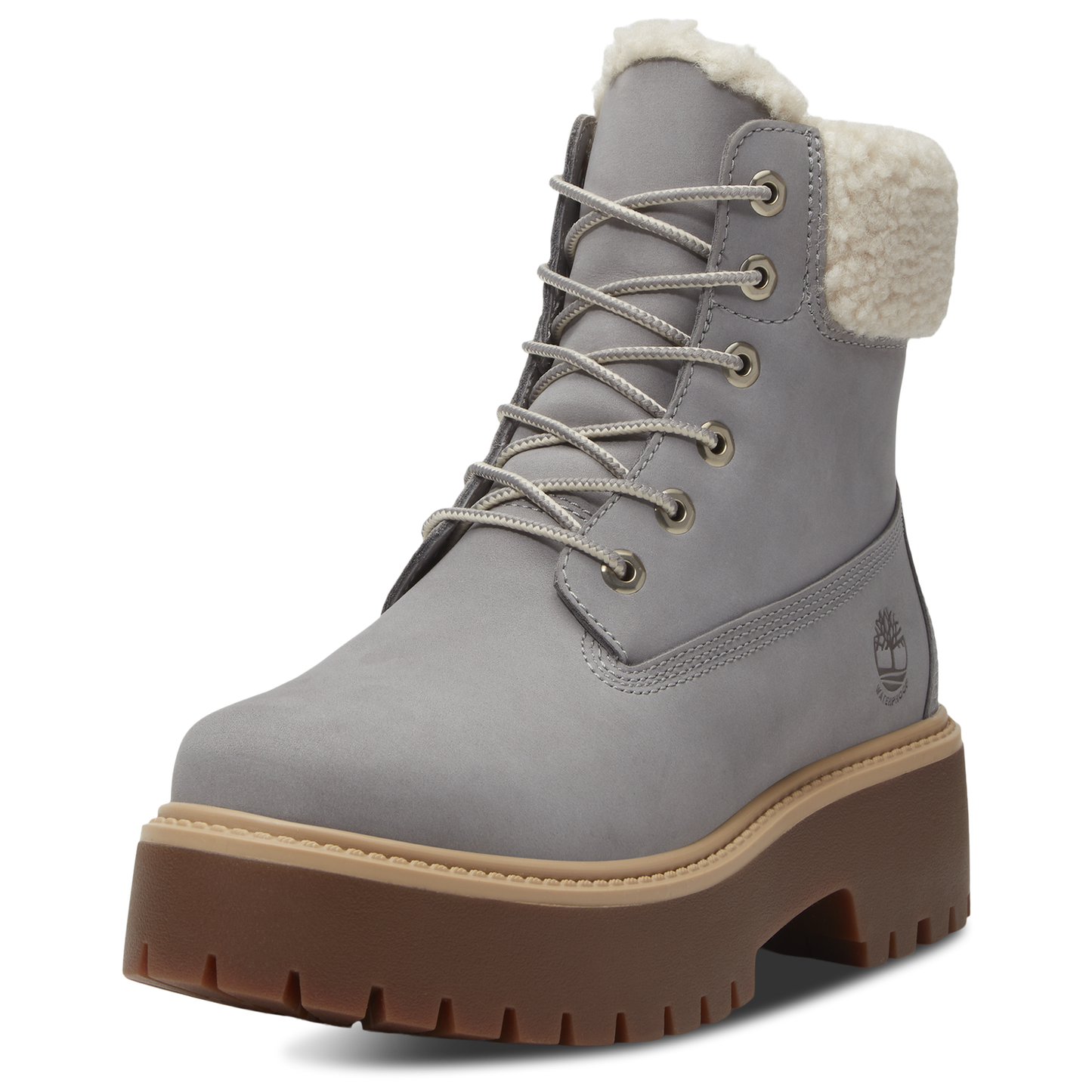 Timberland Stone Street Platform Warm-Lined Waterproof Boot - Women's - Medium Grey/Medium Grey/Medium Grey