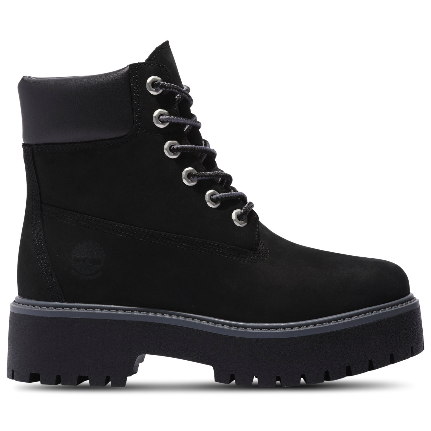 Timberland Stone Street 6" Waterproof Boots - Women's - Jet Black/Black