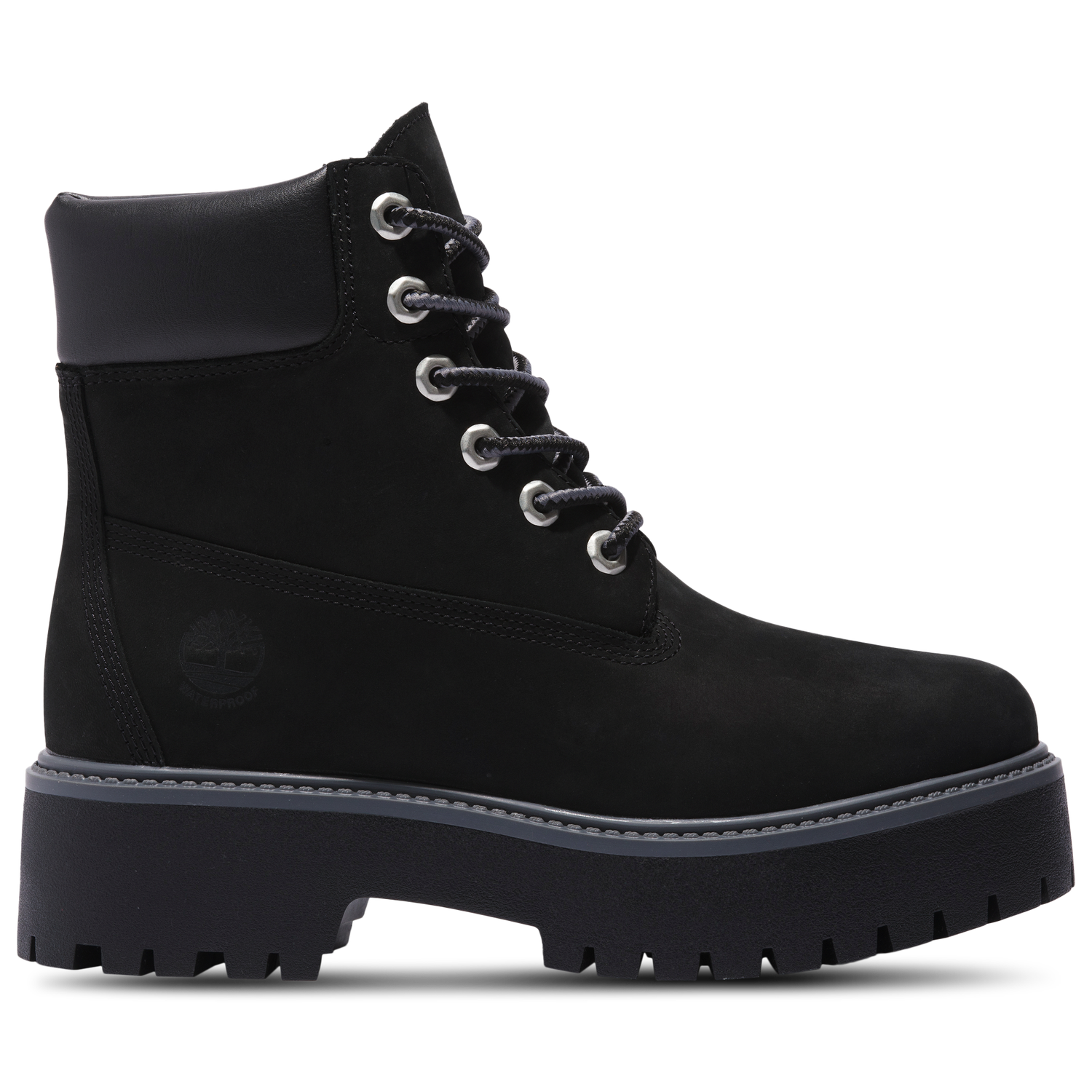 Timberland Stone Street 6" Waterproof Boots - Women's - Jet Black/Black