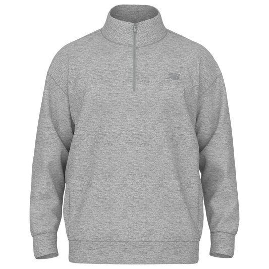 New Balance Team Athletics Fleece 1/2 Zip - Men's - Gray/Gray