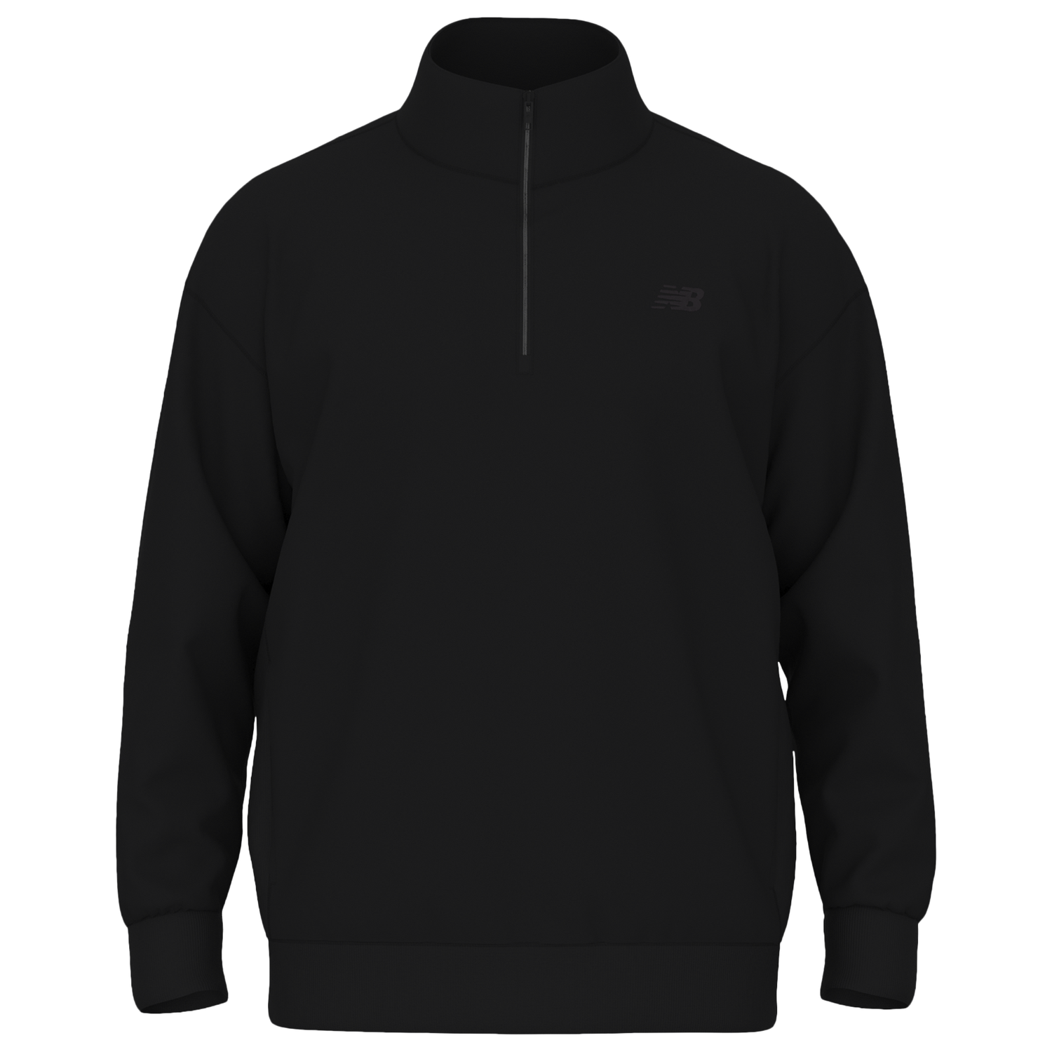 New Balance Team Athletics Fleece 1/2 Zip - Men's - Black/Black