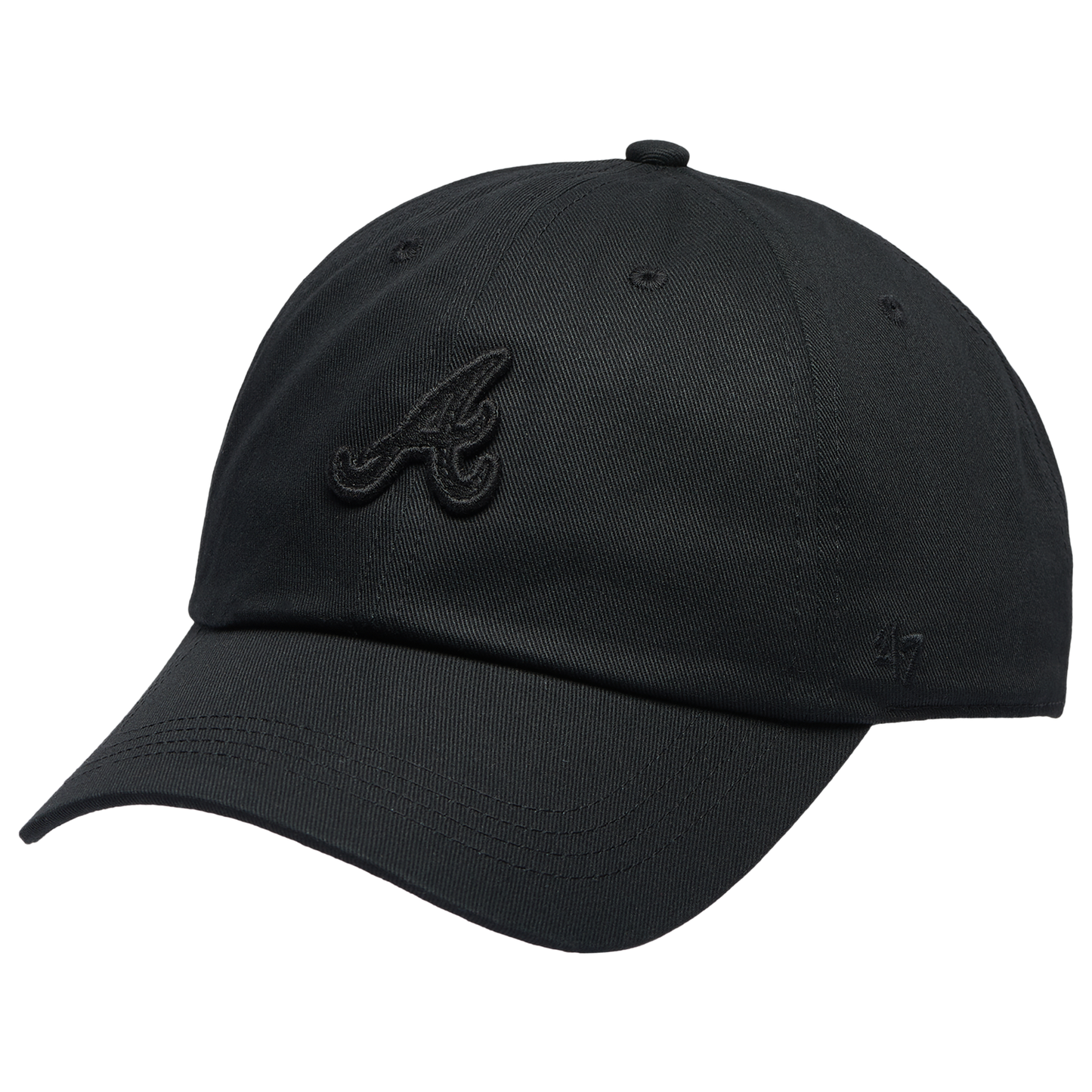47 Brand Braves Contemporary 47 Clean Up Cap - Men's - Black/Multi
