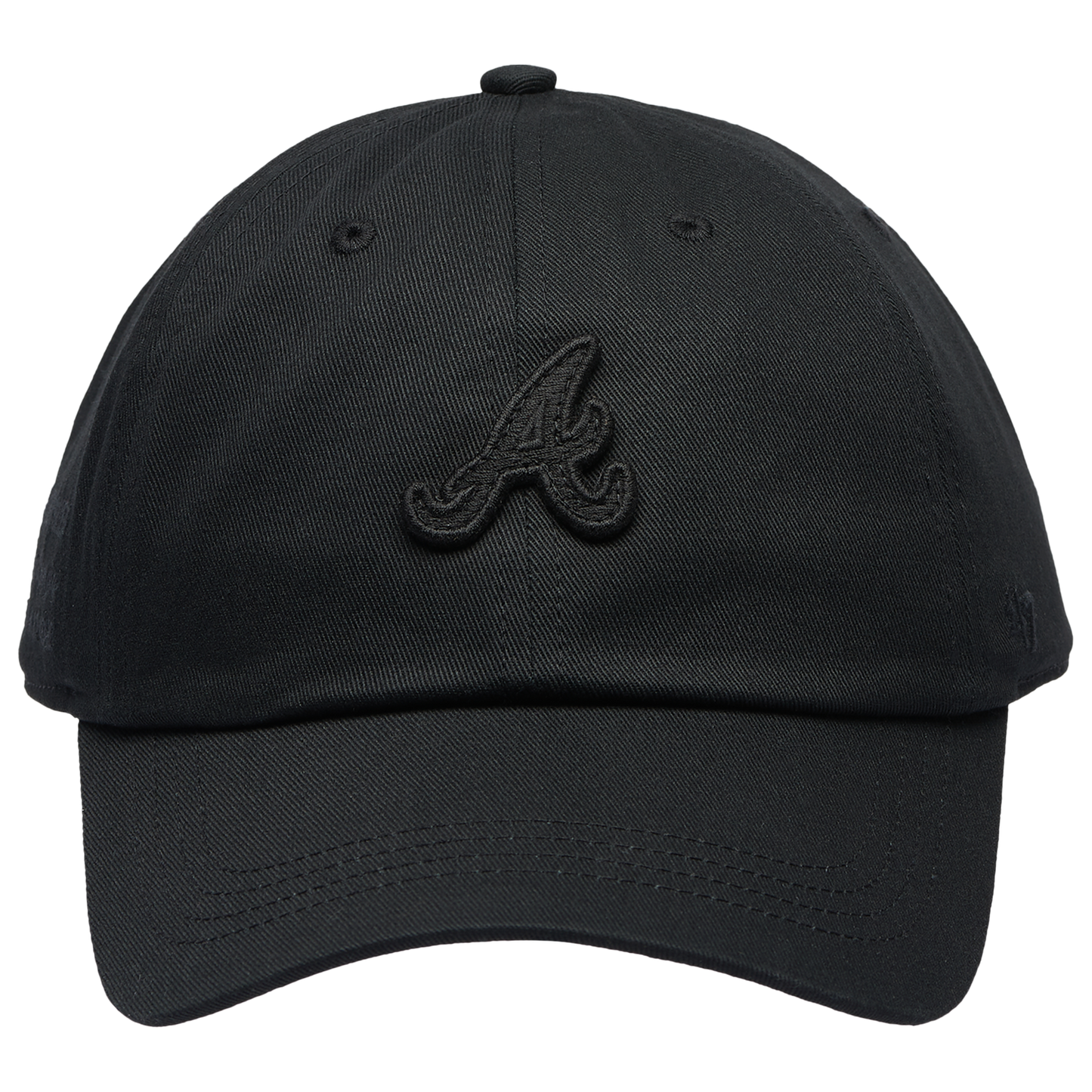 47 Brand Braves Contemporary 47 Clean Up Cap - Men's - Black/Multi