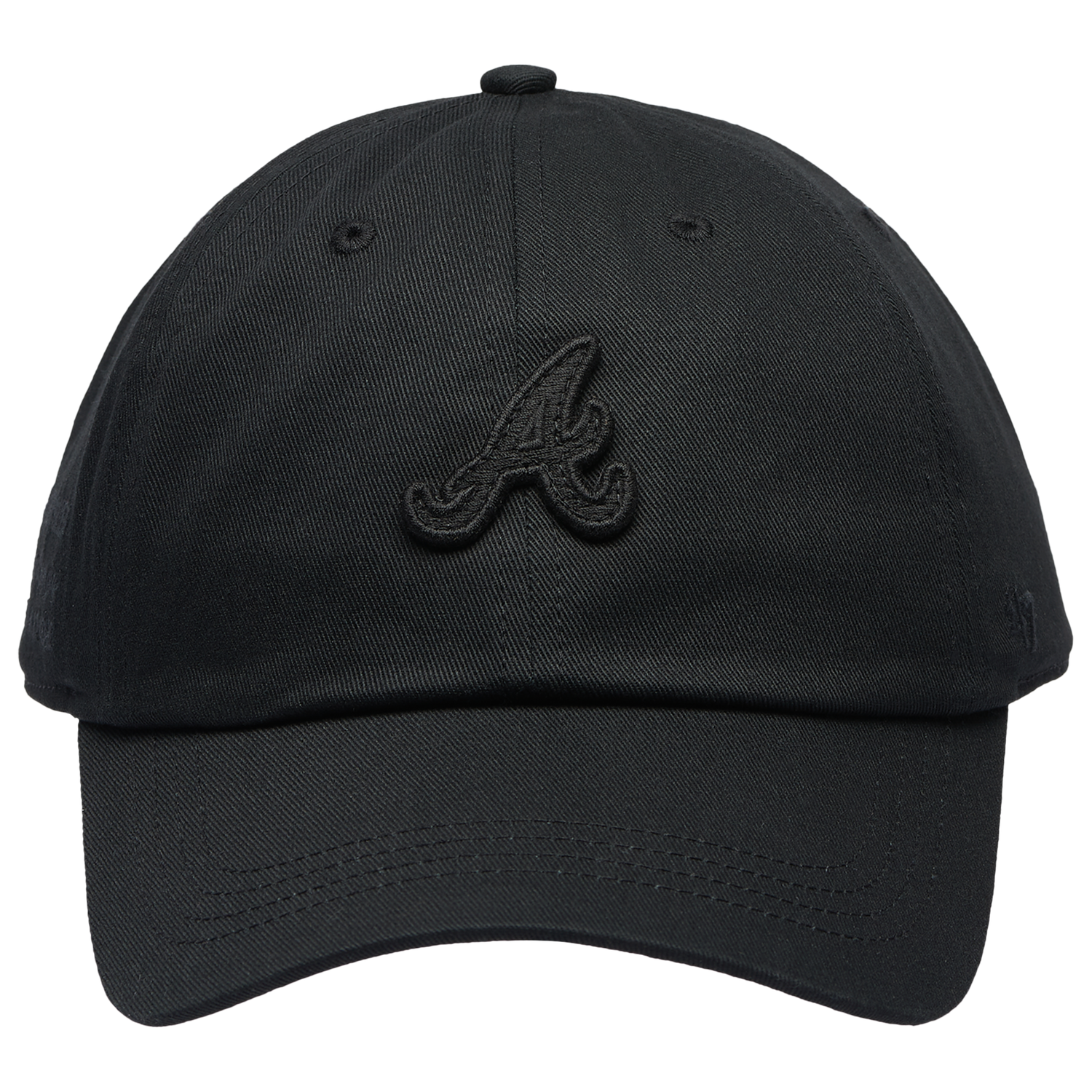 47 Brand Braves Contemporary 47 Clean Up Cap - Men's - Black/Multi