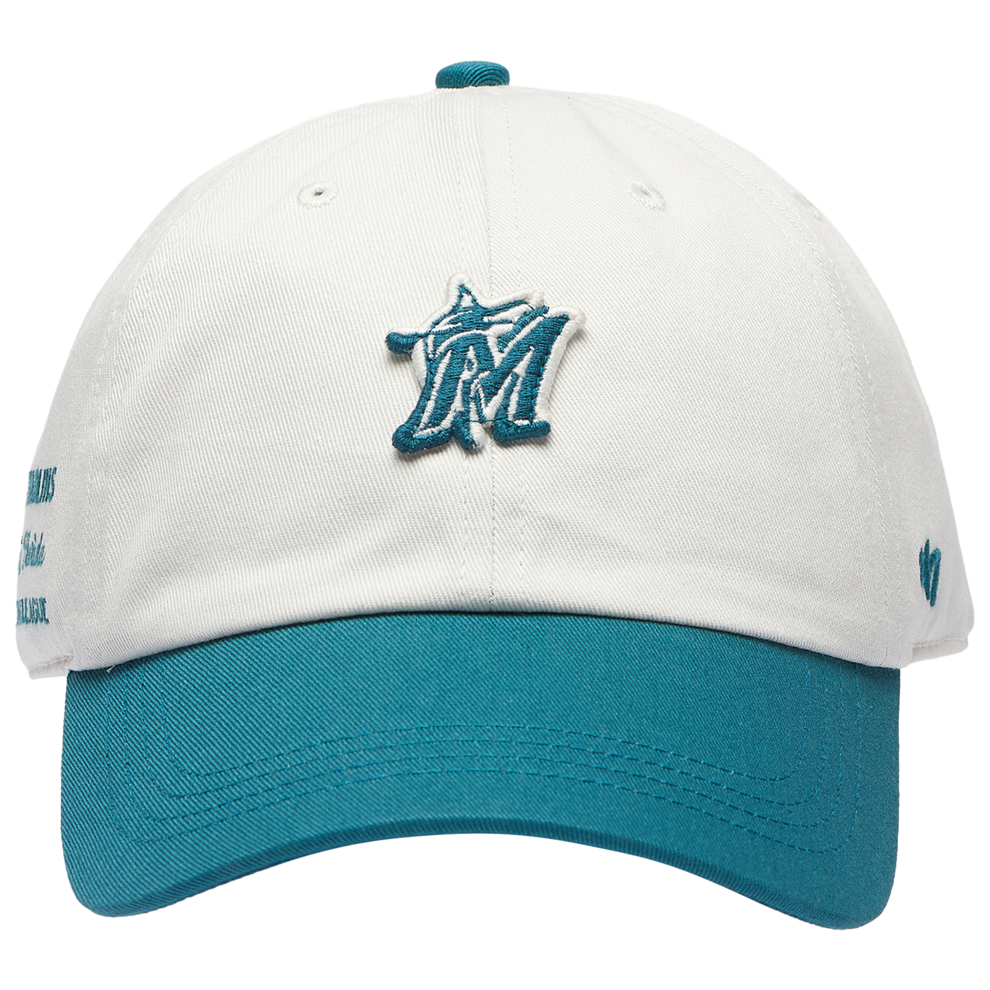 47 Brand Marlins Contemporary 47 Clean Up Cap - Men's - Multi/Brown