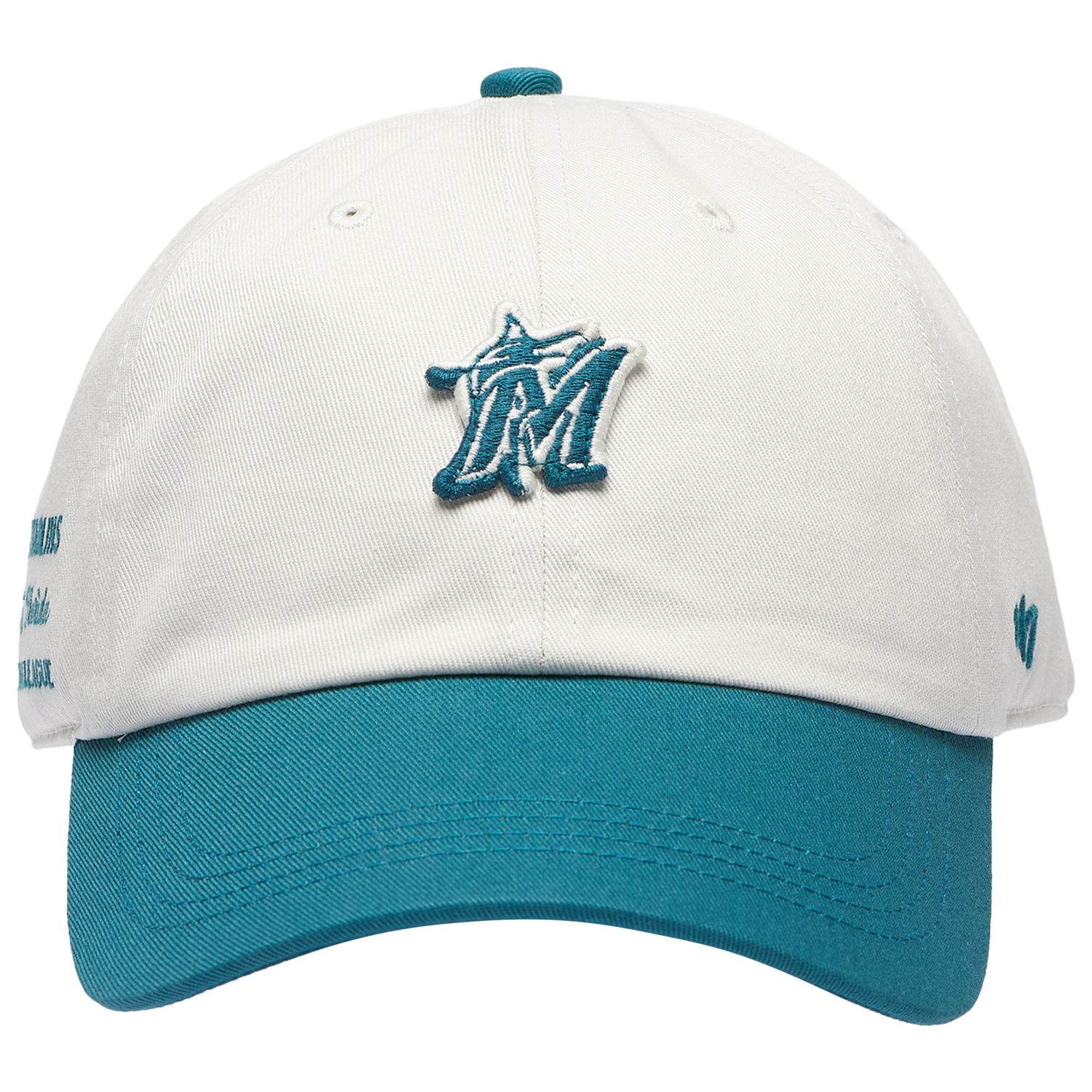 47 Brand Marlins Contemporary 47 Clean Up Cap - Men's - Multi/Brown