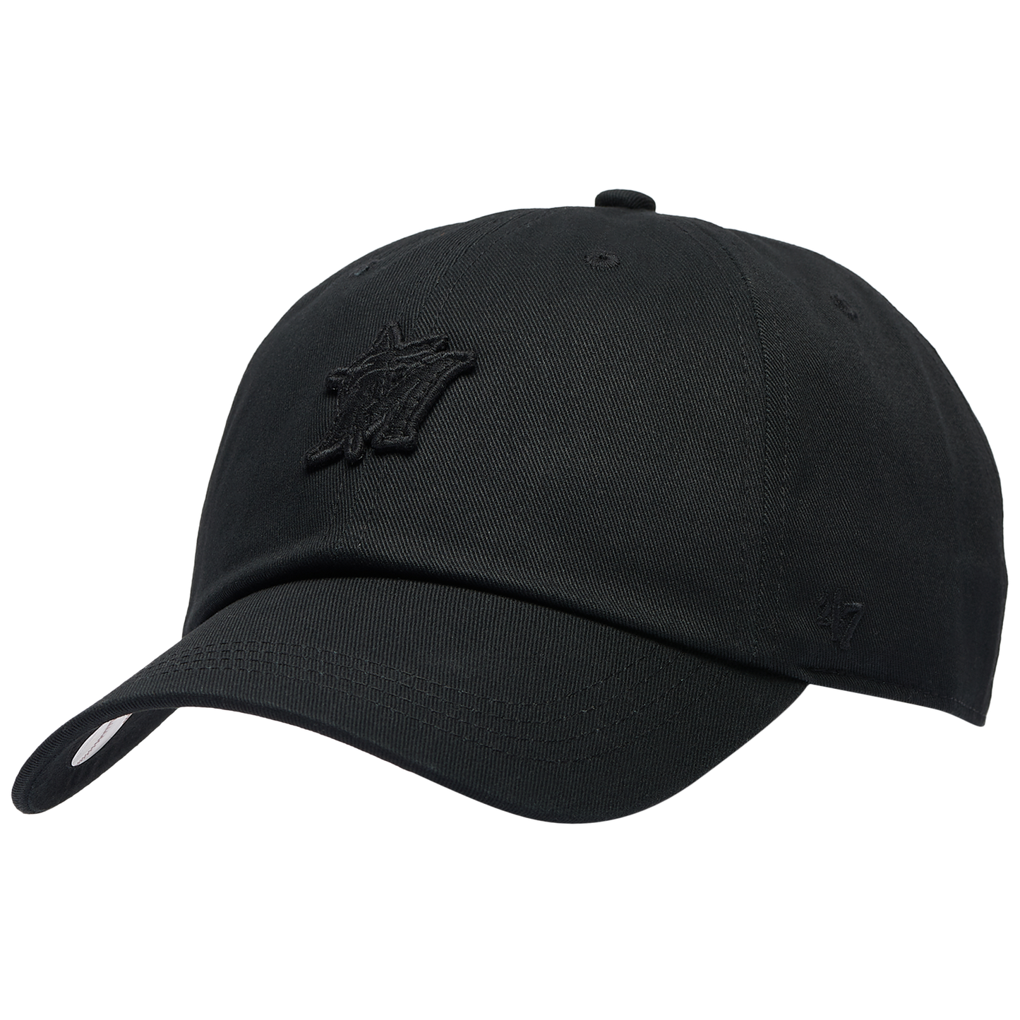 47 Brand Marlins Contemporary 47 Clean Up Cap - Men's - Black/Multi