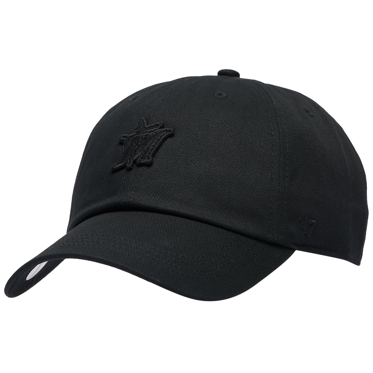 47 Brand Marlins Contemporary 47 Clean Up Cap - Men's - Black/Multi