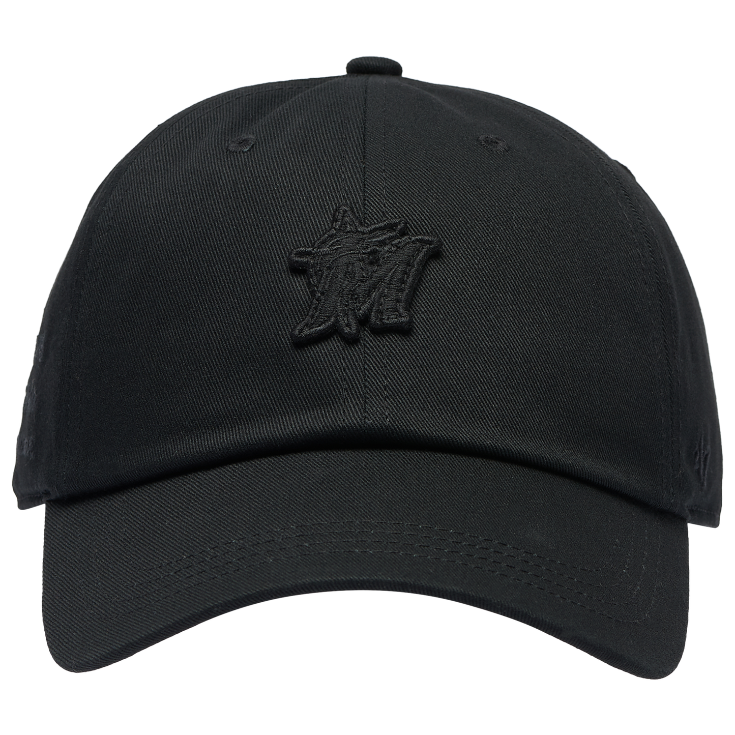 47 Brand Marlins Contemporary 47 Clean Up Cap - Men's - Black/Multi