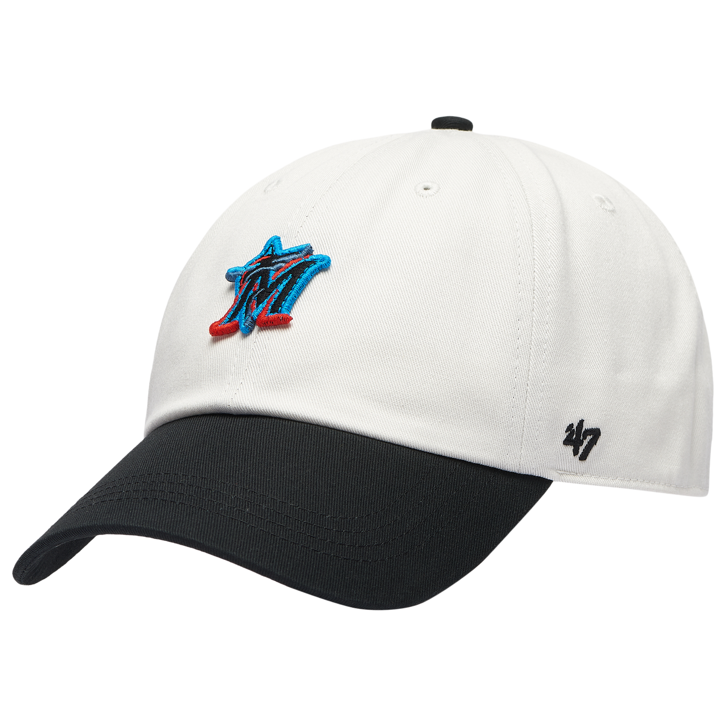 47 Brand Marlins Contemporary 47 Clean Up Cap - Men's - Brown/Multi