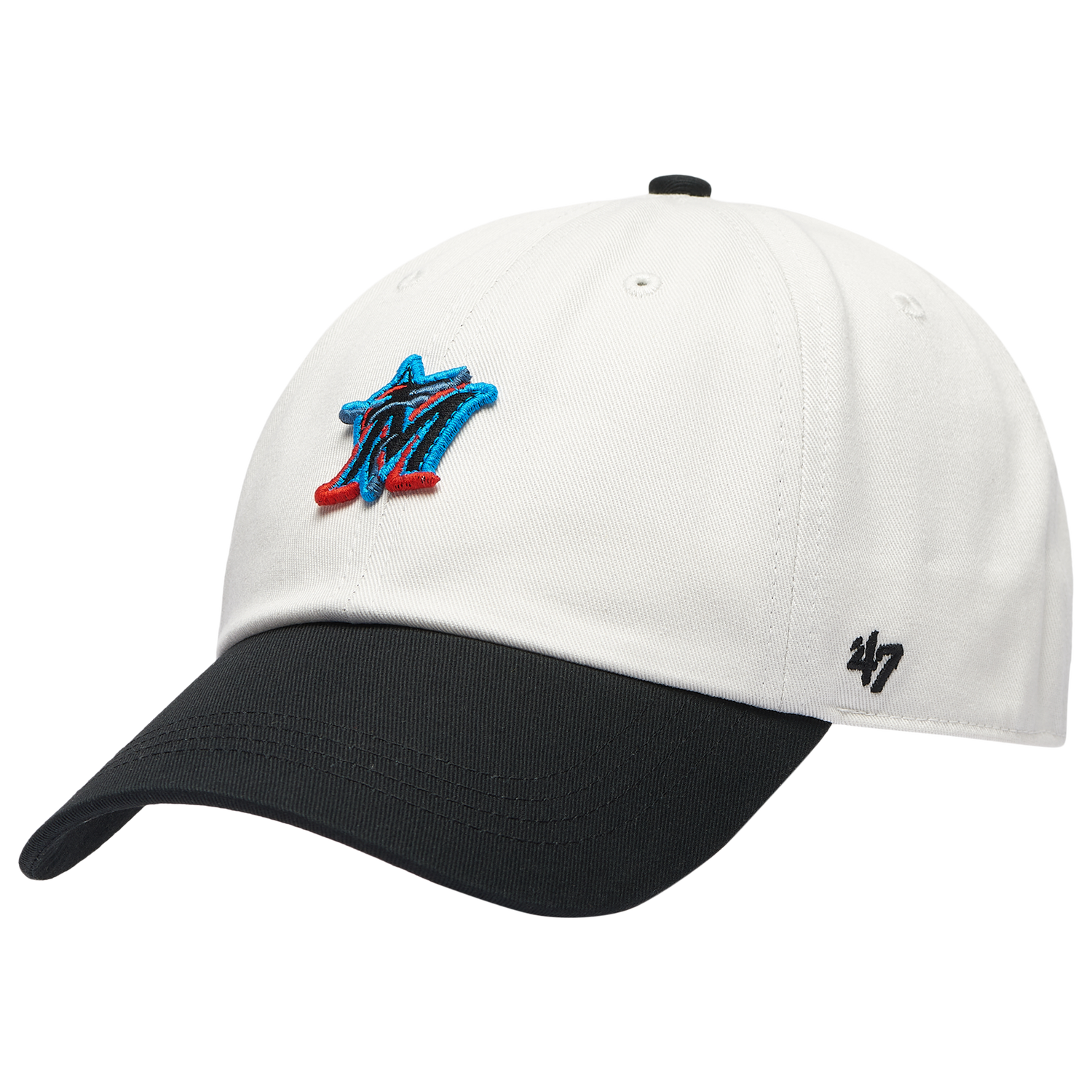 47 Brand Marlins Contemporary 47 Clean Up Cap - Men's - Brown/Multi