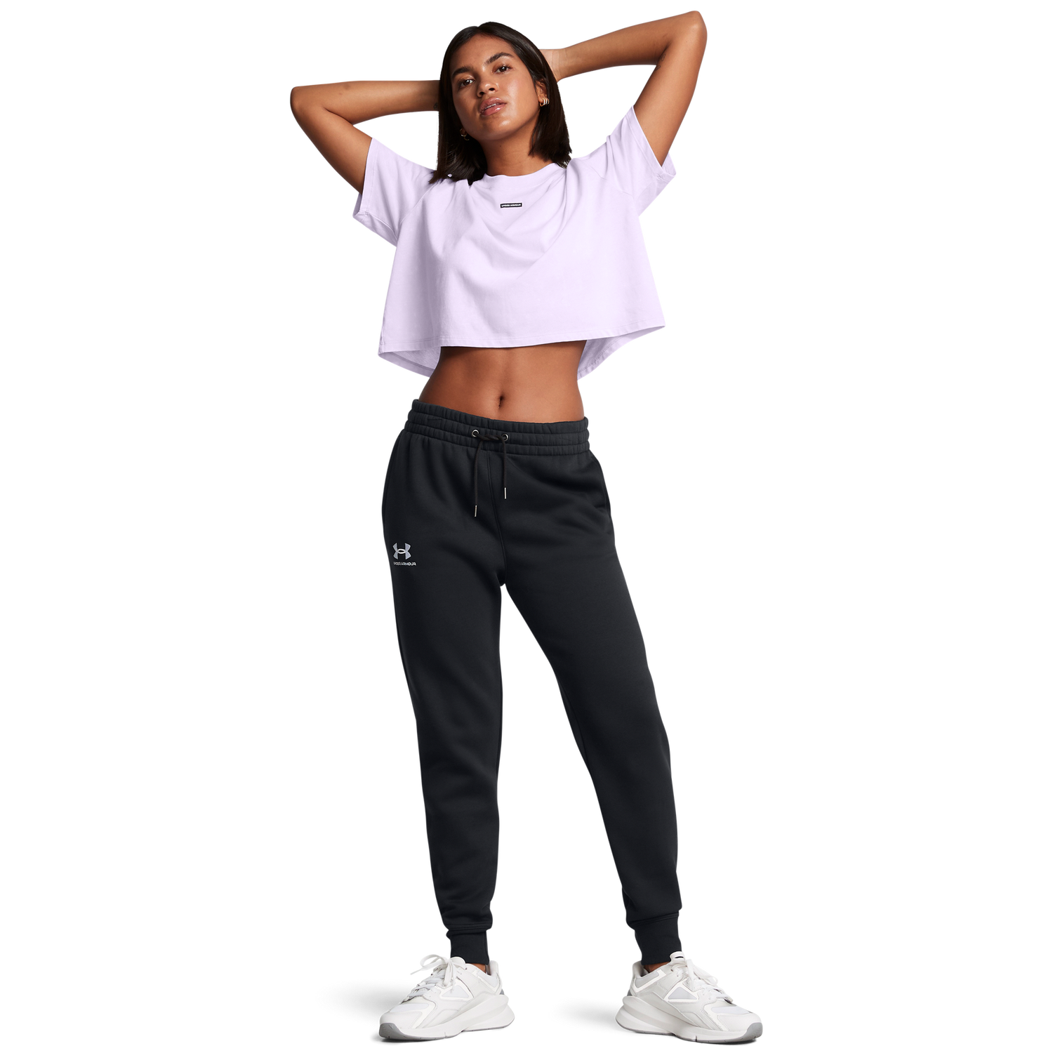 Under Armour Icon Fleece Jogger - Women's - Black/Black/White