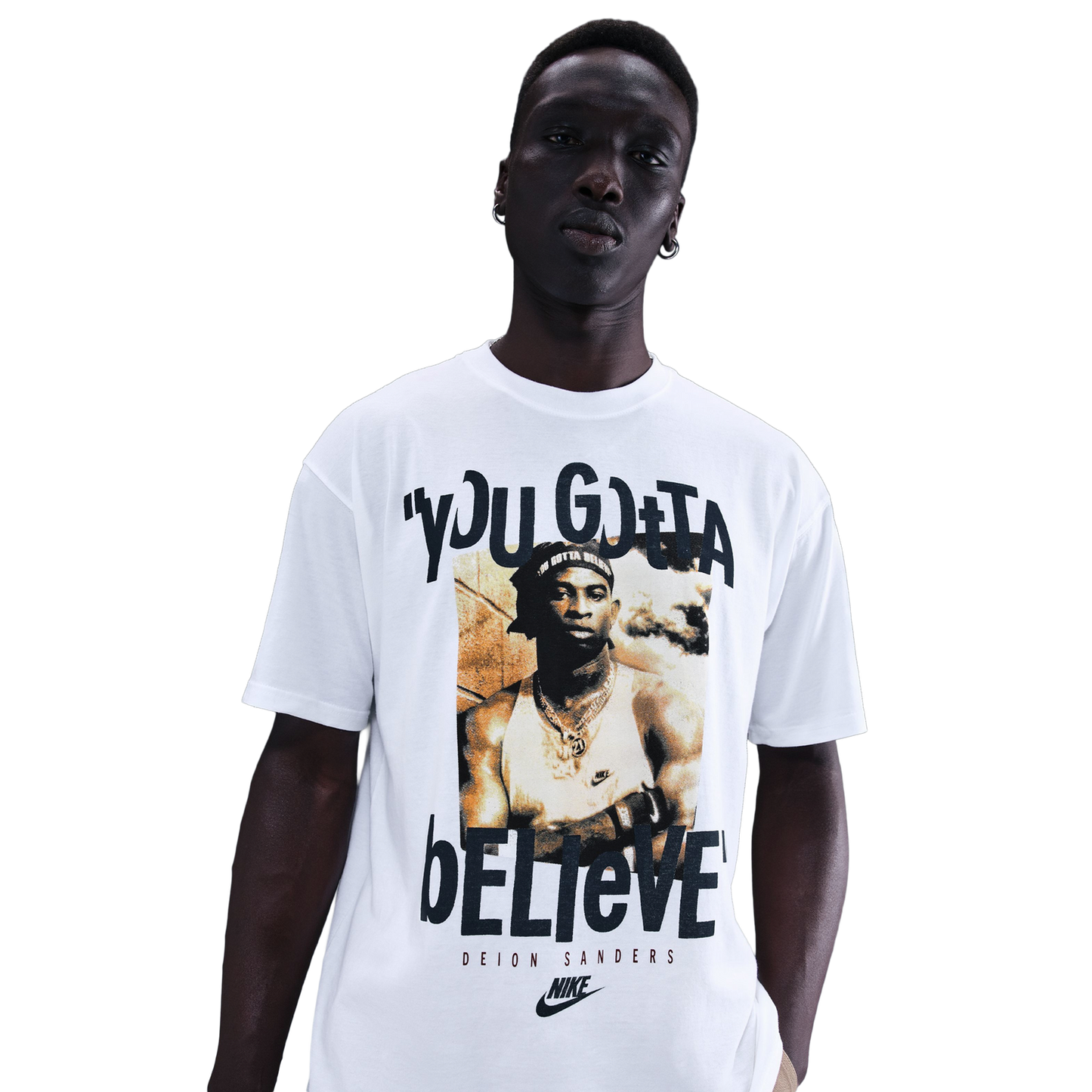 Nike NSW Max 90 DS Short Sleeve T-Shirt - Men's - White/Black