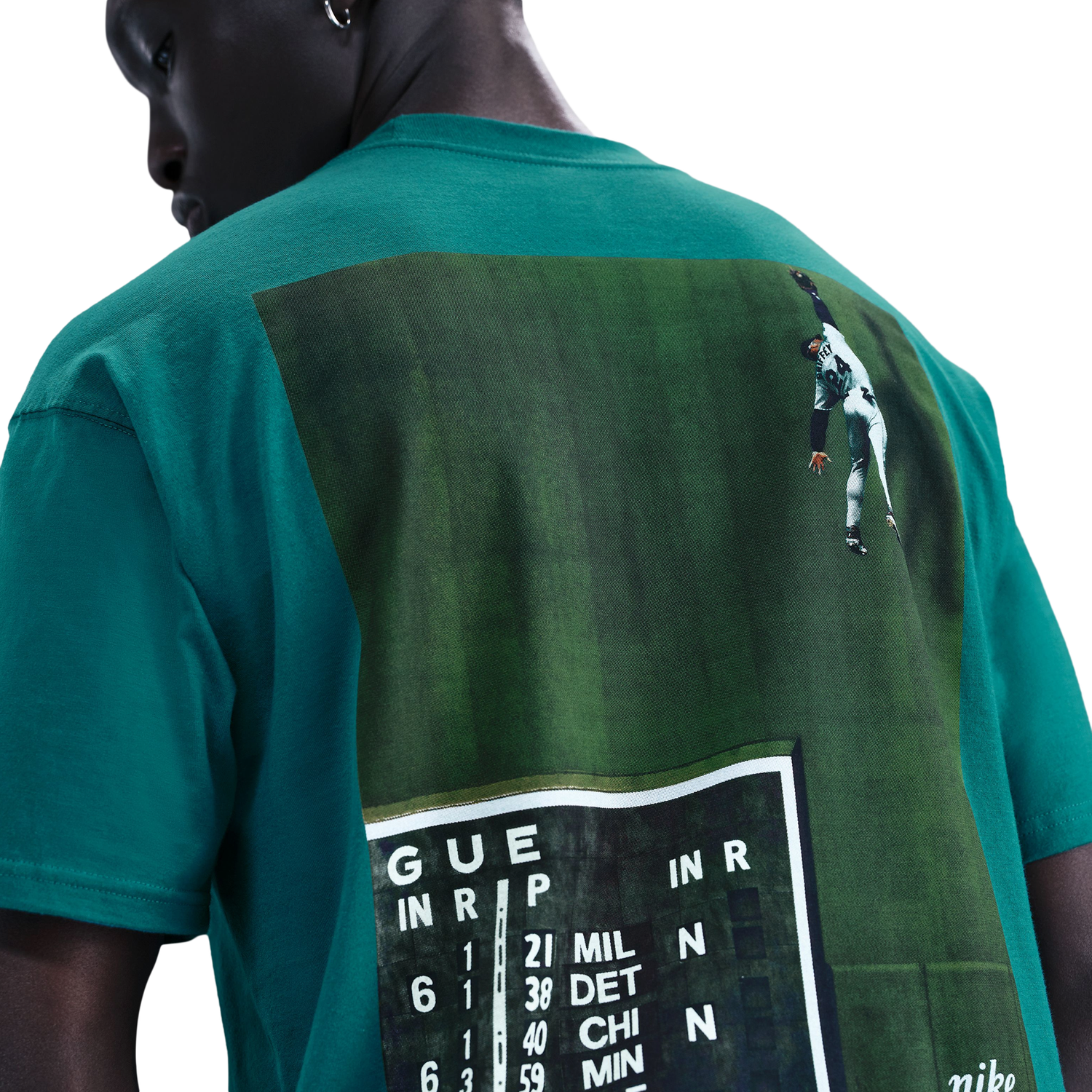 Nike Max 90 KGJ Short Sleeve T-Shirt - Men's - Fresh Water/Green