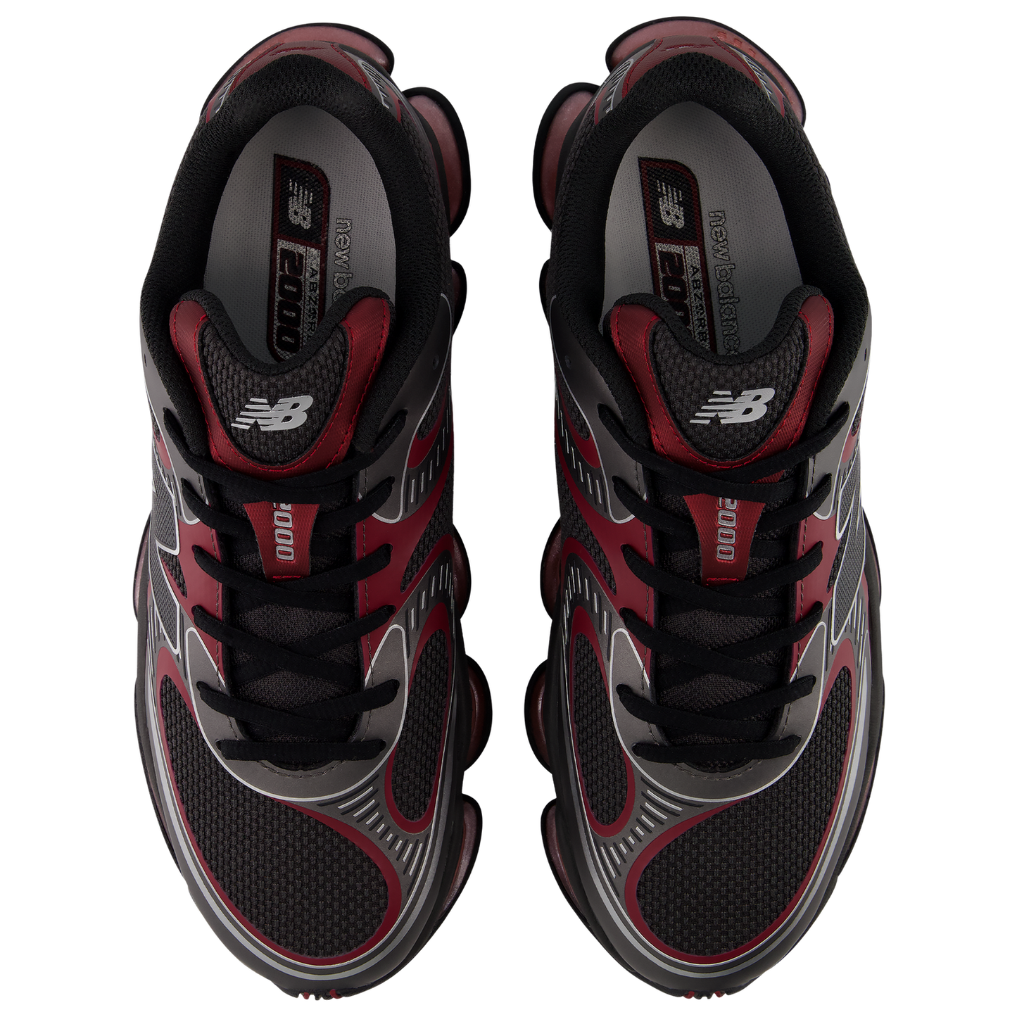 New Balance 2000 - Men's - Black Cement/Podium Red