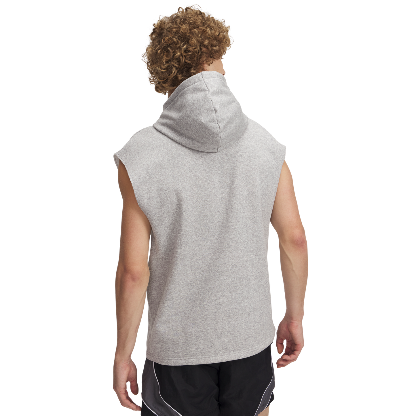 Under Armour Icon Fleece Sleeveless Hoodie - Men's - Mod Gray/White