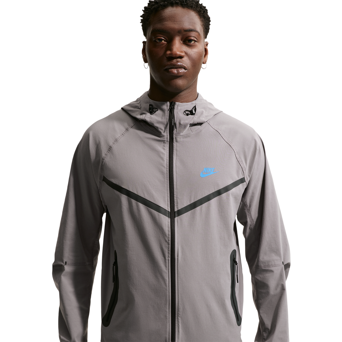 Nike Drifit Tech Woven Windrunner FZ Jacket - Men's - Pencil Point/Pencil Point/Blue Crystal